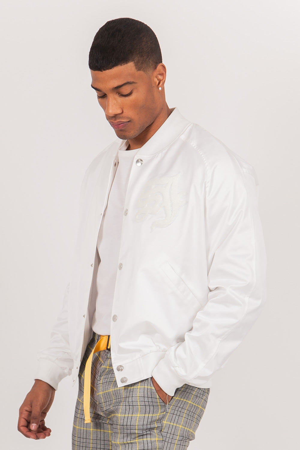 Sixth June - Blouson Teddy patch blanc