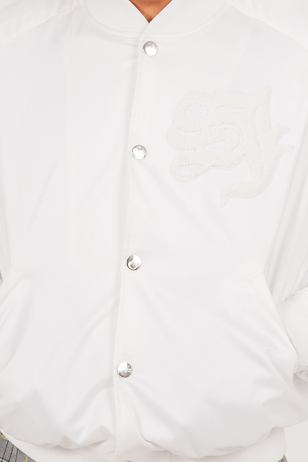 Sixth June - Blouson Teddy patch blanc