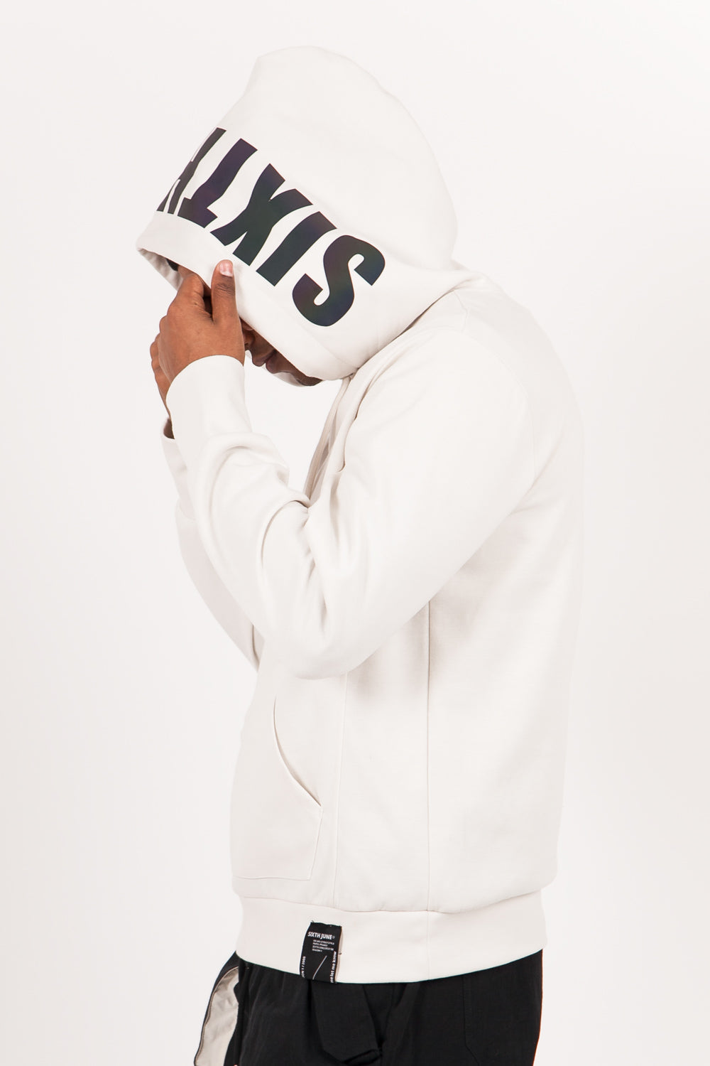 Sixth June - Sweat imprimé pétrole réfléchissant beige