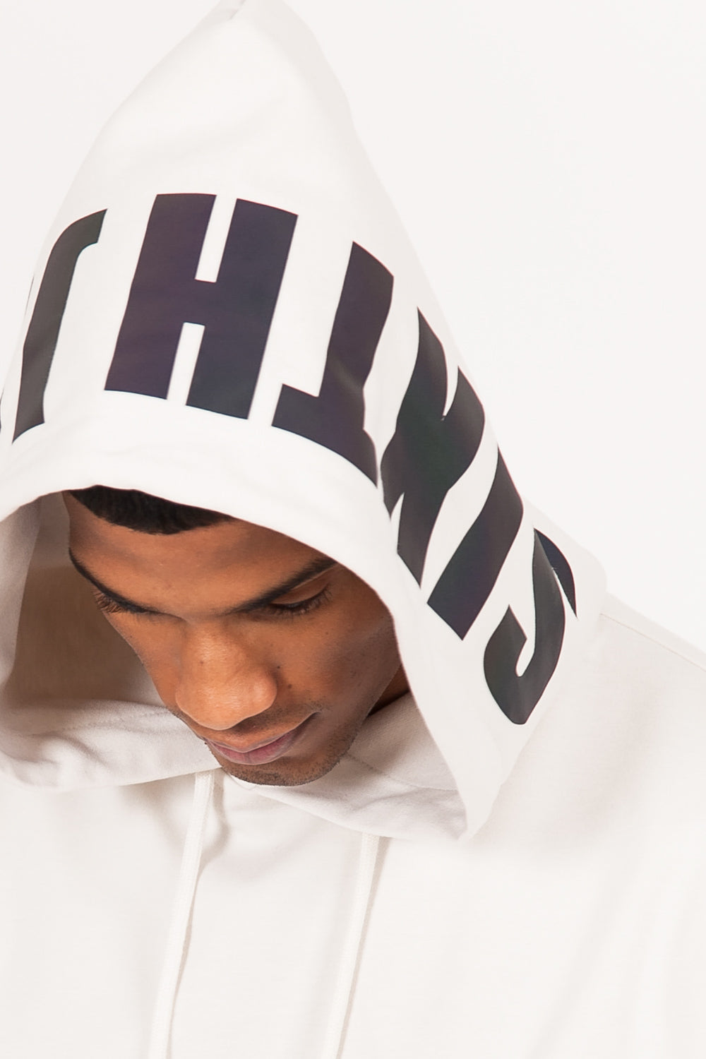 Sixth June - Sweat imprimé pétrole réfléchissant beige