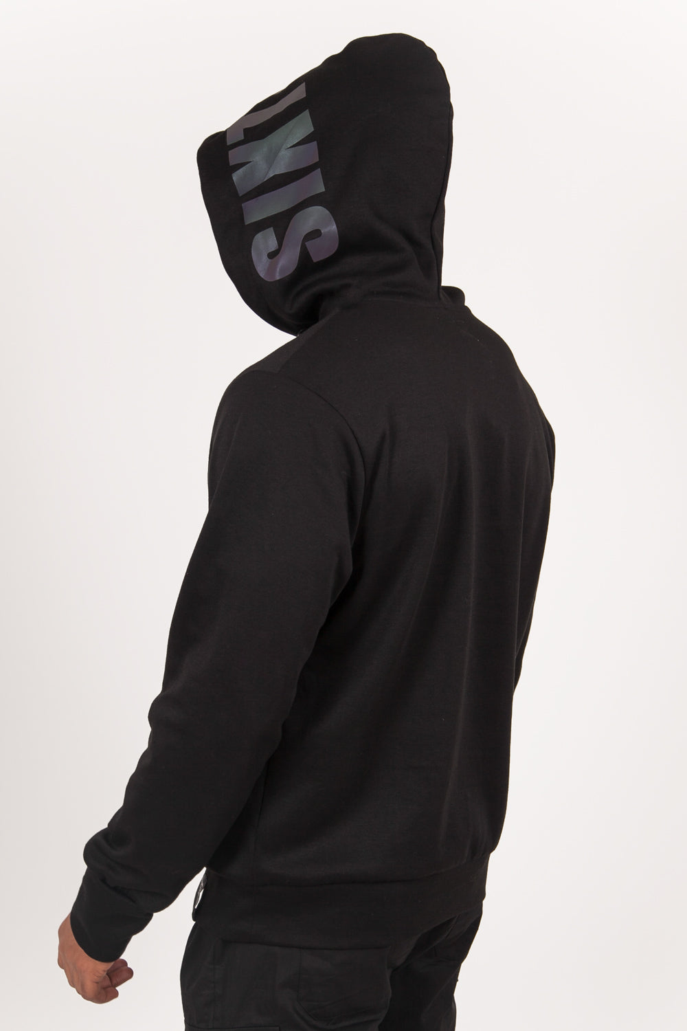 Sixth June - Sweat imprimé pétrole réfléchissant noir