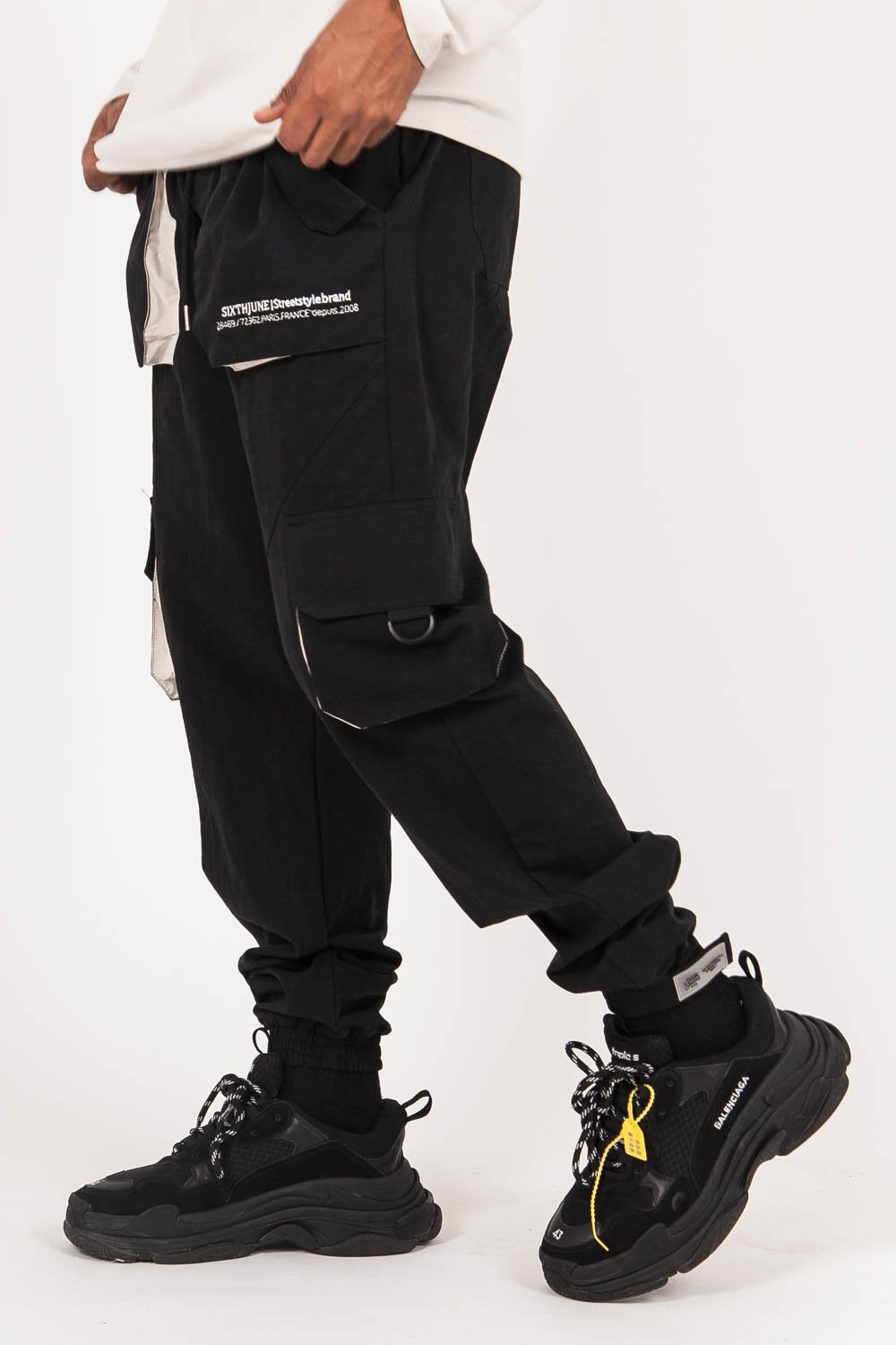 Sixth June - Pantalon cargo large noir