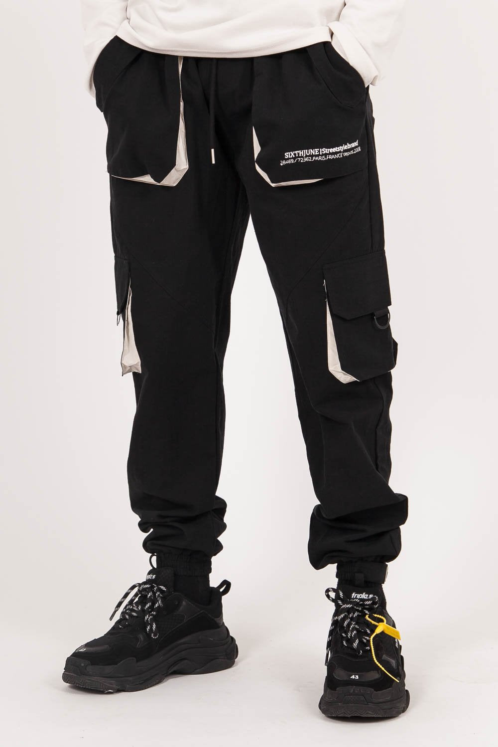 Sixth June - Pantalon cargo large noir