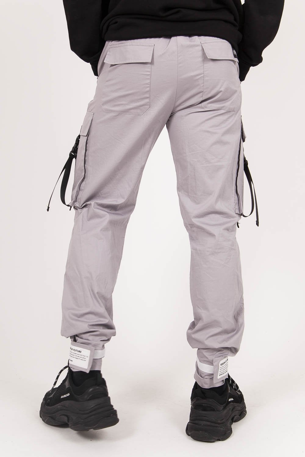 Sixth June - Pantalon cargo sangles Gris