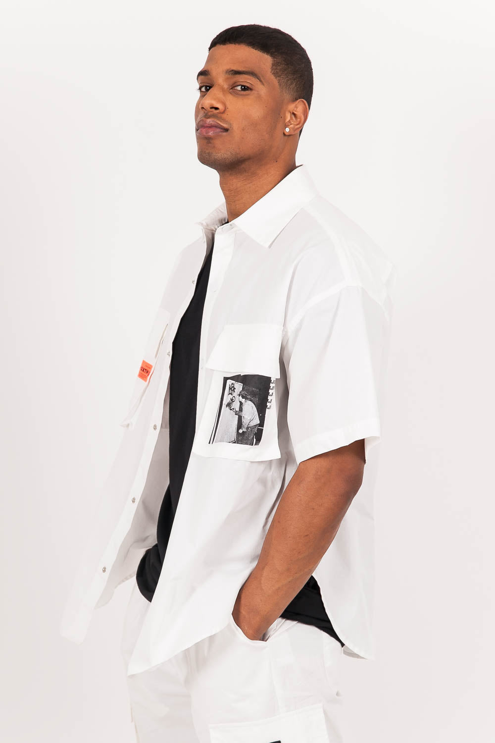 Sixth June - Chemise oversize imprimé blanc