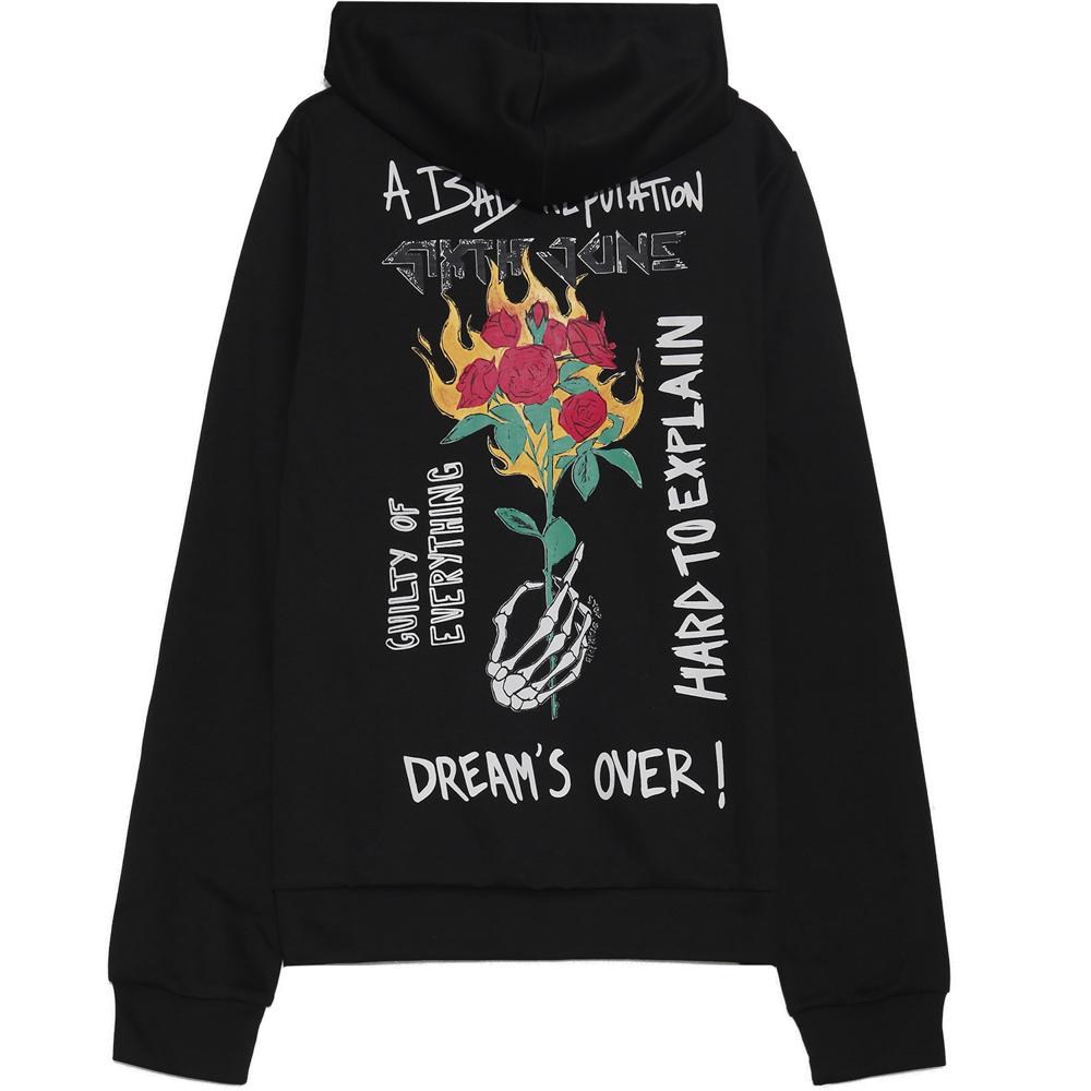 Sixth June - Hoodie bad reputation hard rock noir