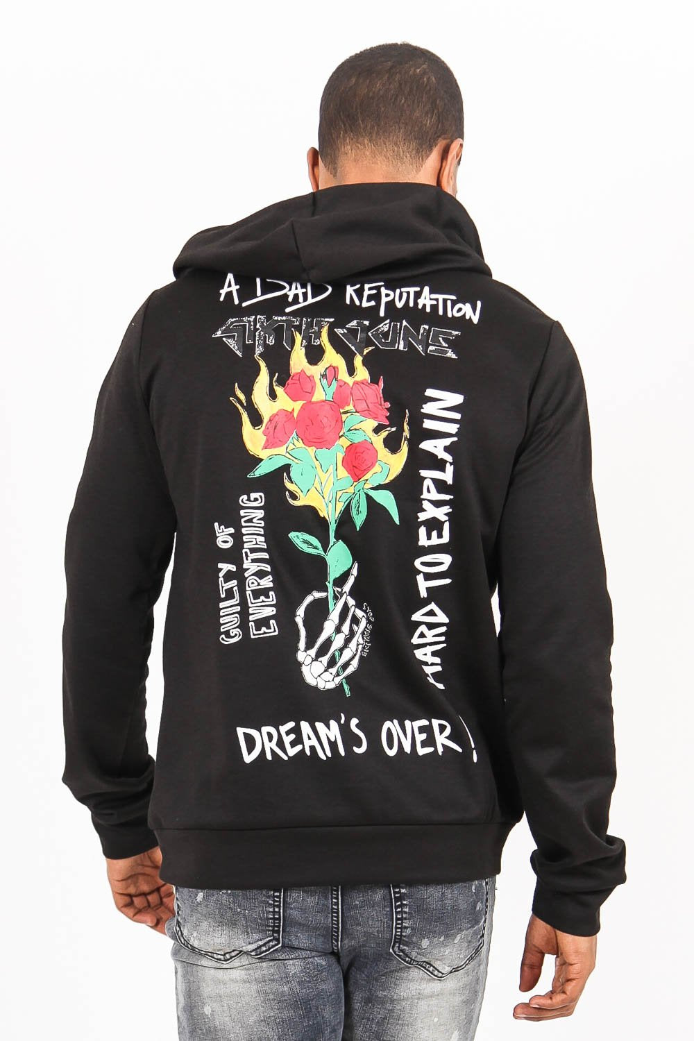 Sixth June - Hoodie bad reputation hard rock noir