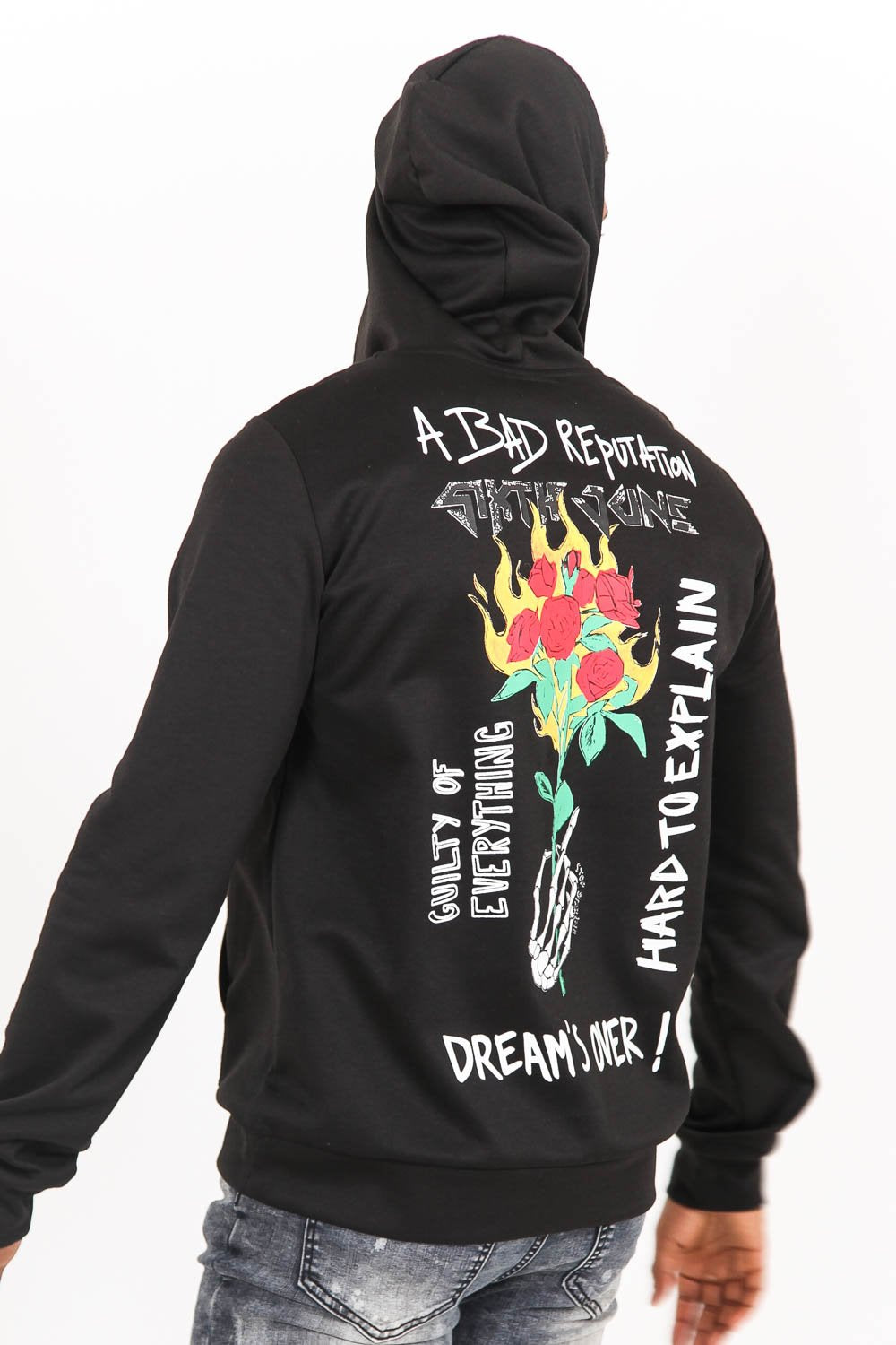 Sixth June - Hoodie bad reputation hard rock noir