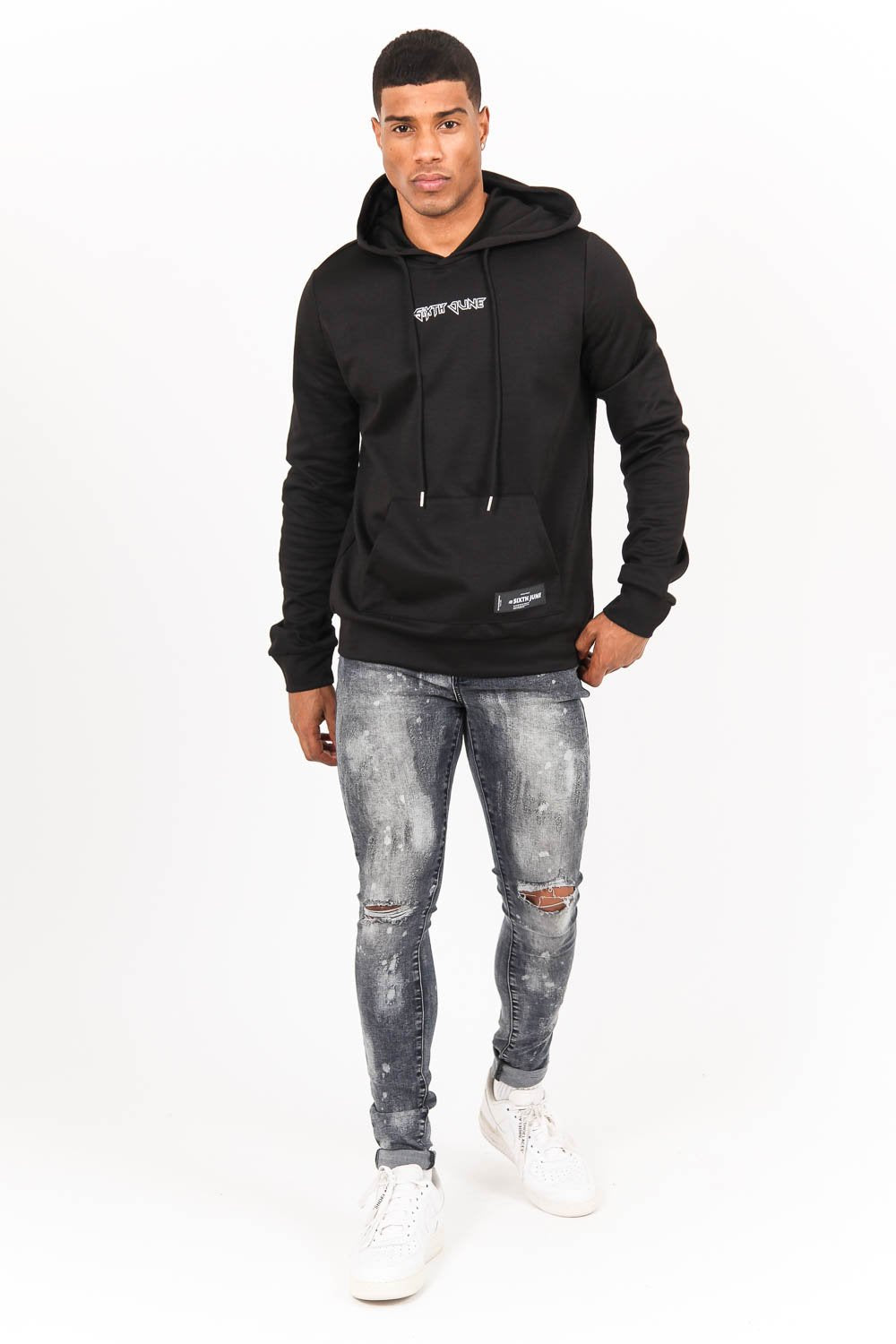 Sixth June - Hoodie bad reputation hard rock noir