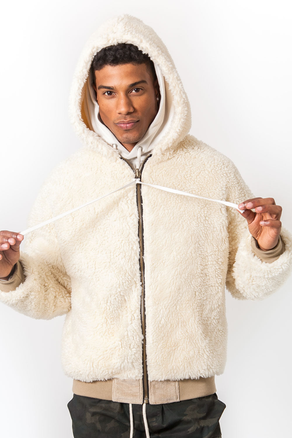 Sixth June - Veste velours sherpa reversible Beige