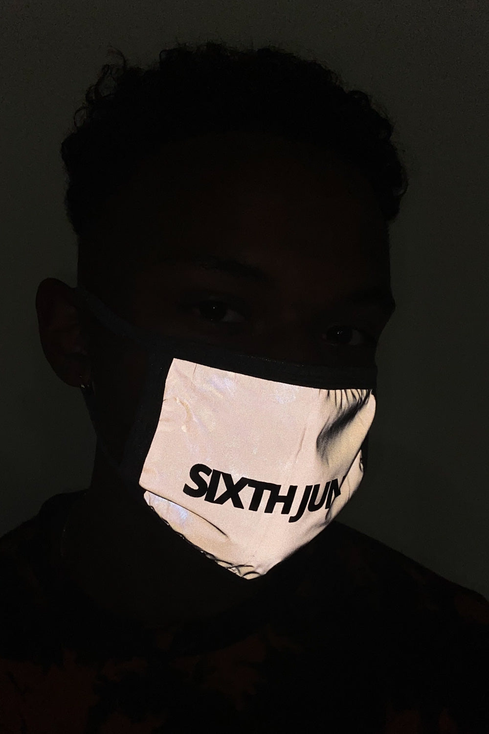 Sixth June - Masque réfléchissant logo Sixth June gris