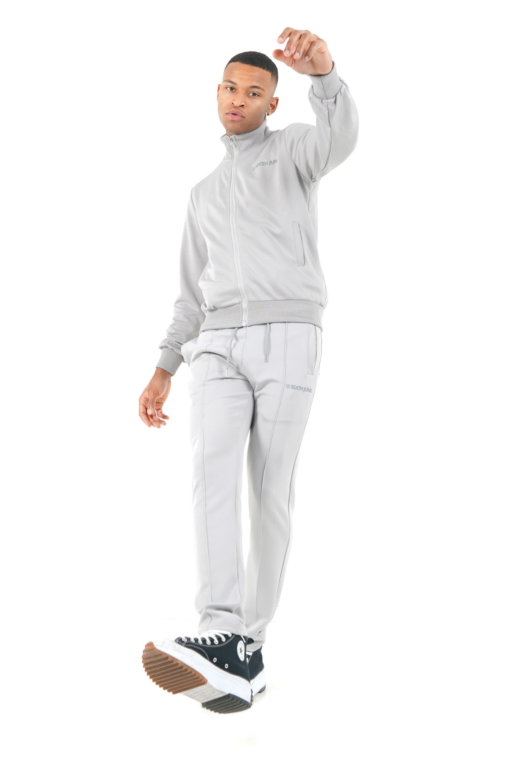 Sixth June - Jogging survêtement logo Gris