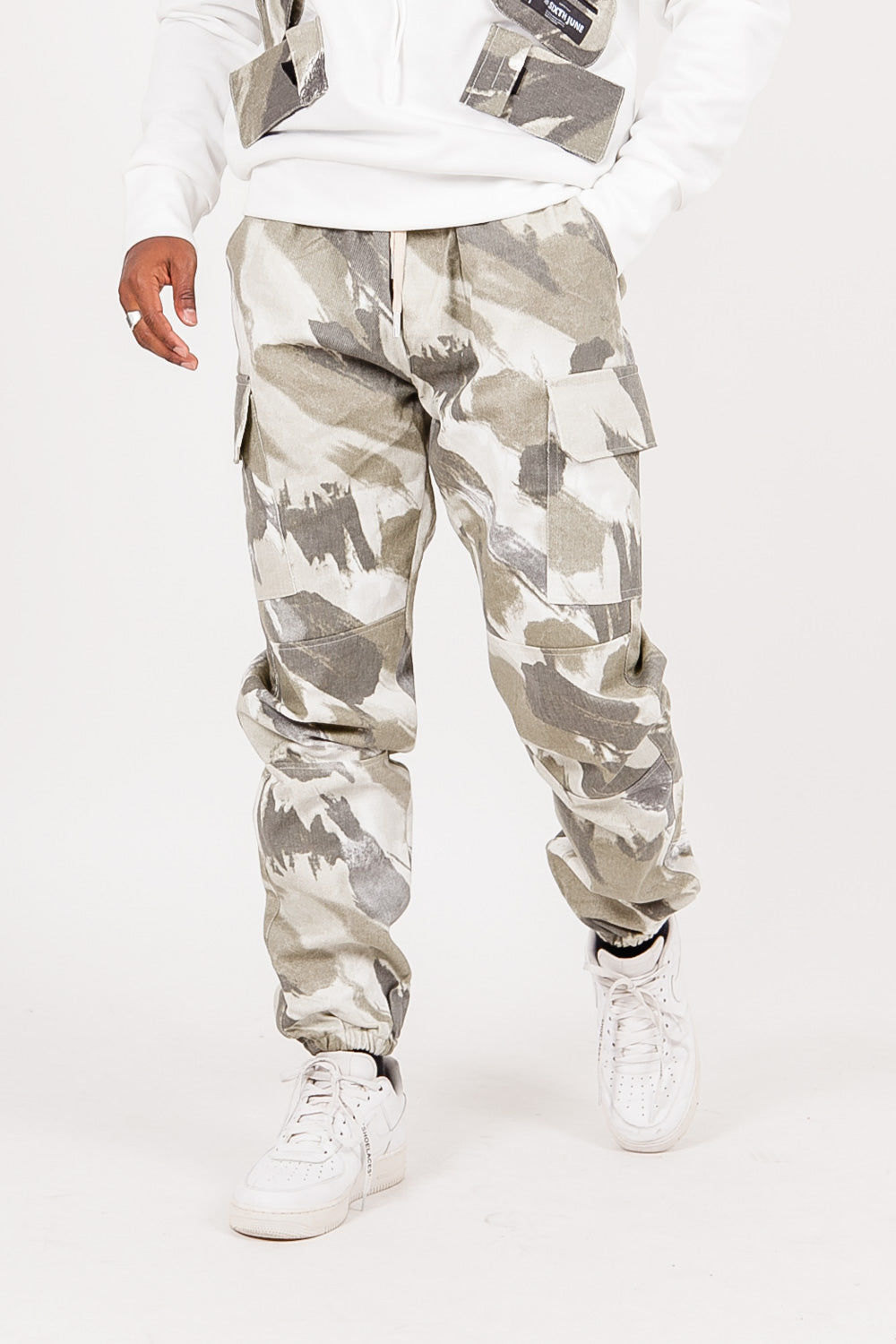 Sixth June - Pantalon camouflage cargo vert