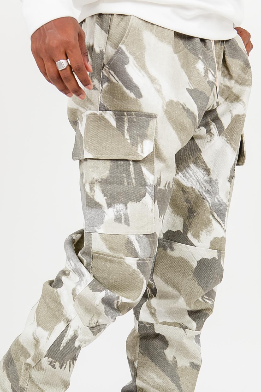 Sixth June - Pantalon camouflage cargo vert