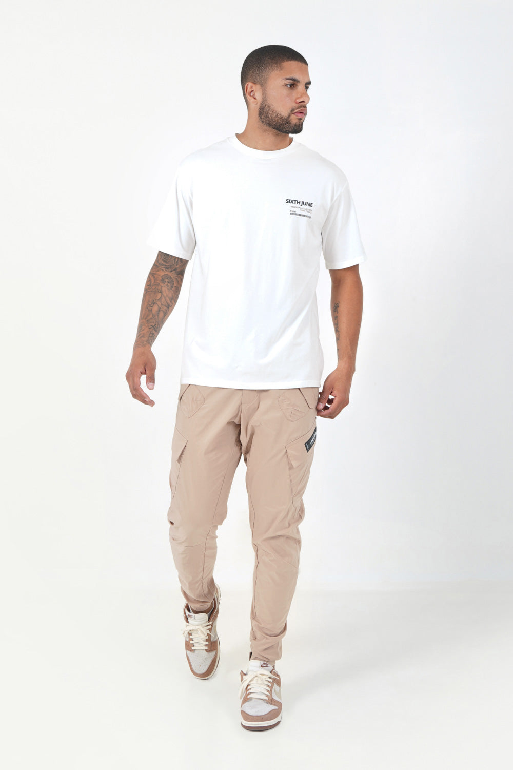 Sixth June - Pantalon cargo léger Beige