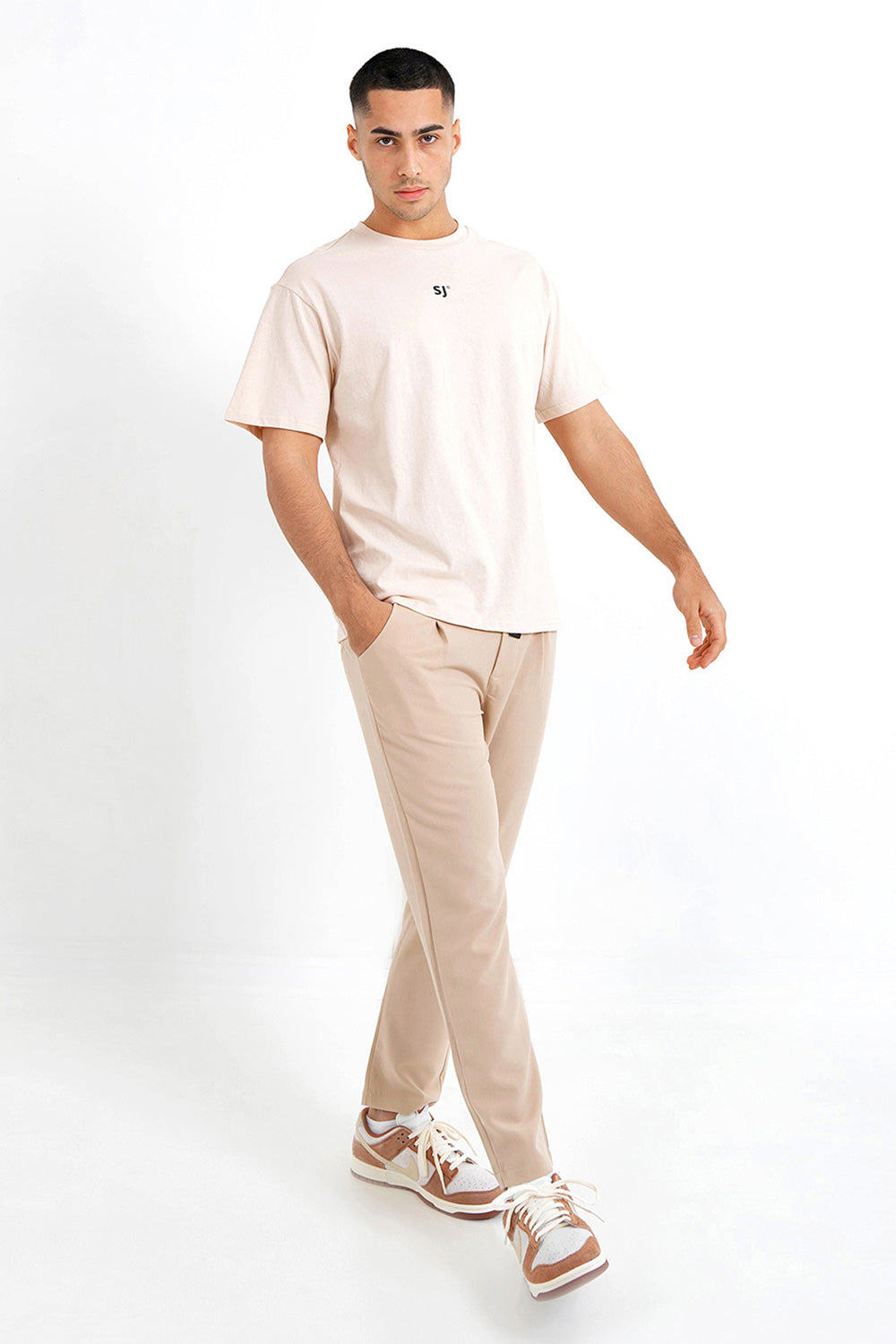 Sixth June - Pantalon pince ceinture Beige