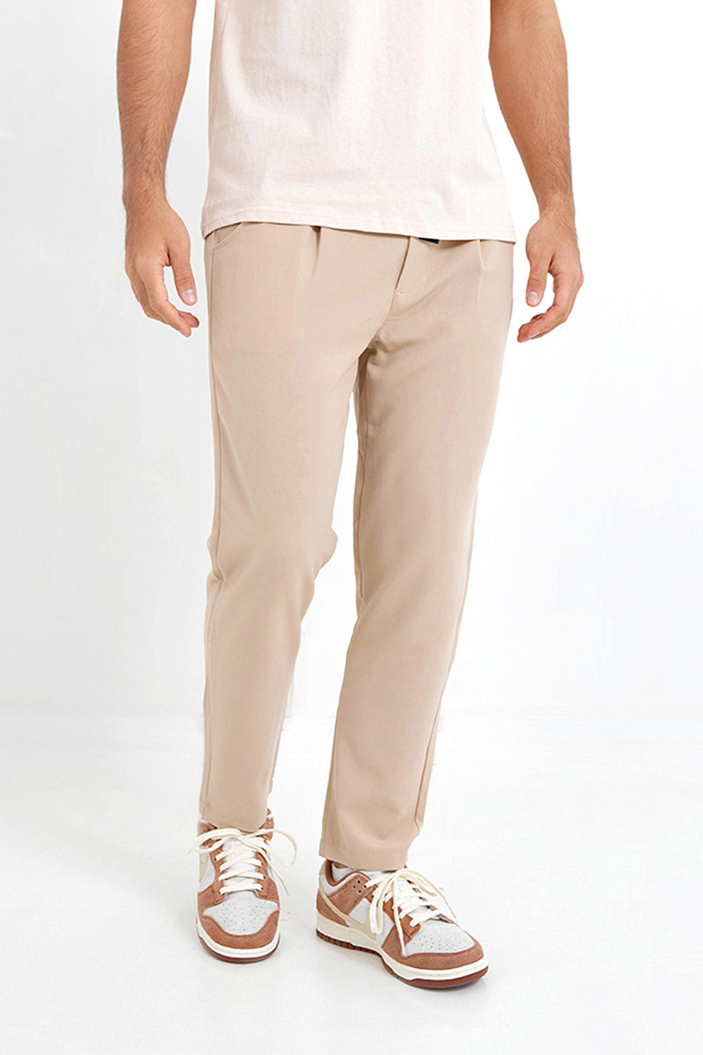 Sixth June - Pantalon pince ceinture Beige