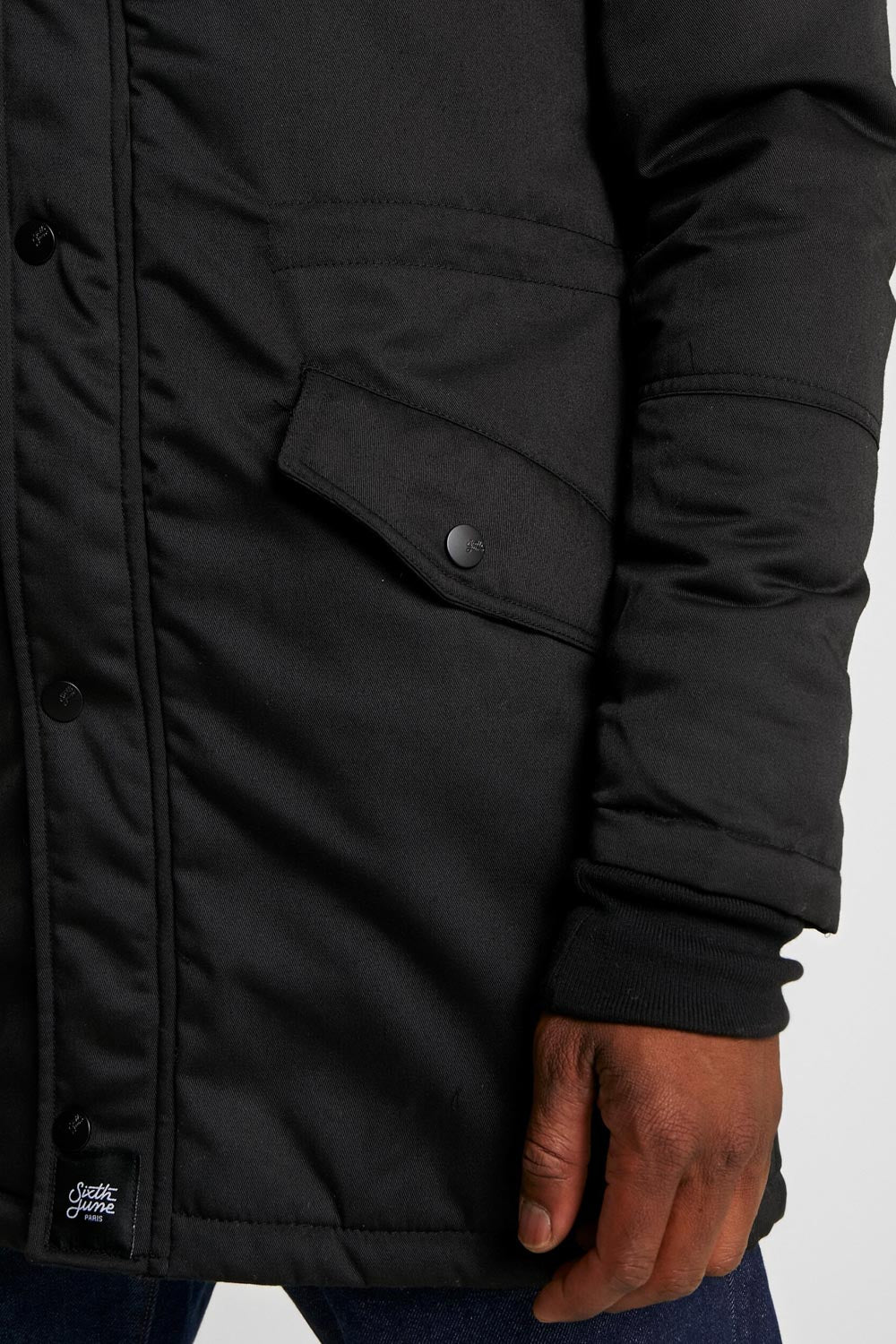 Sixth June - Parka fourrure noir