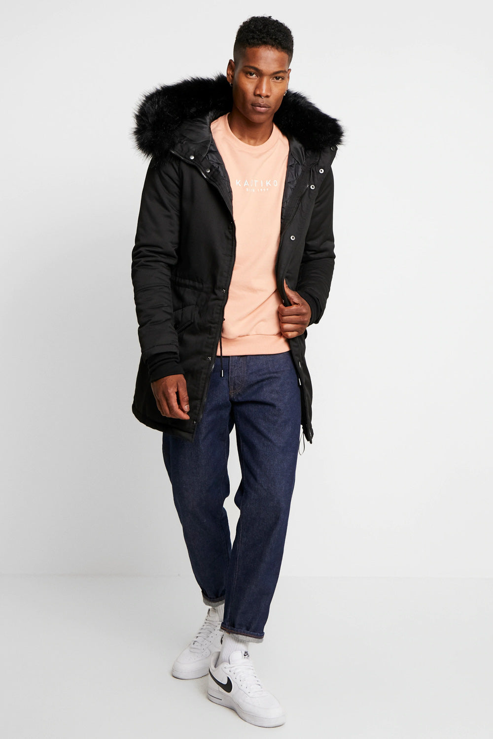 Sixth June - Parka fourrure noir