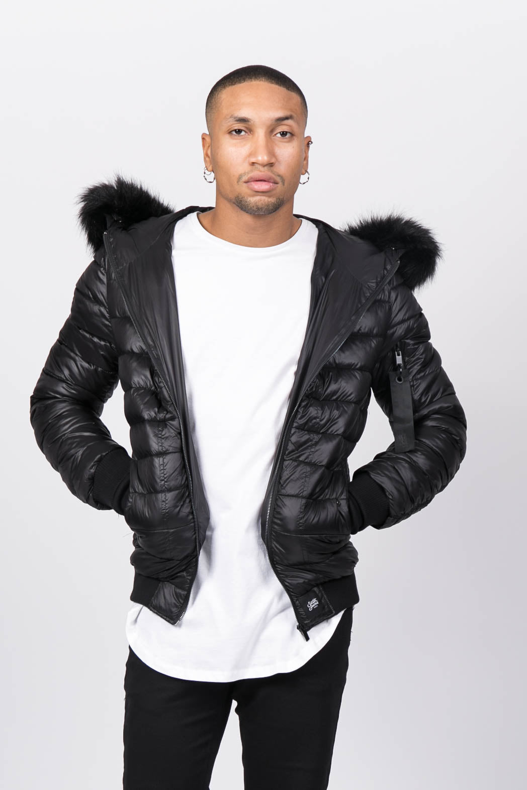 Sixth June - Doudoune courte regular fit noire