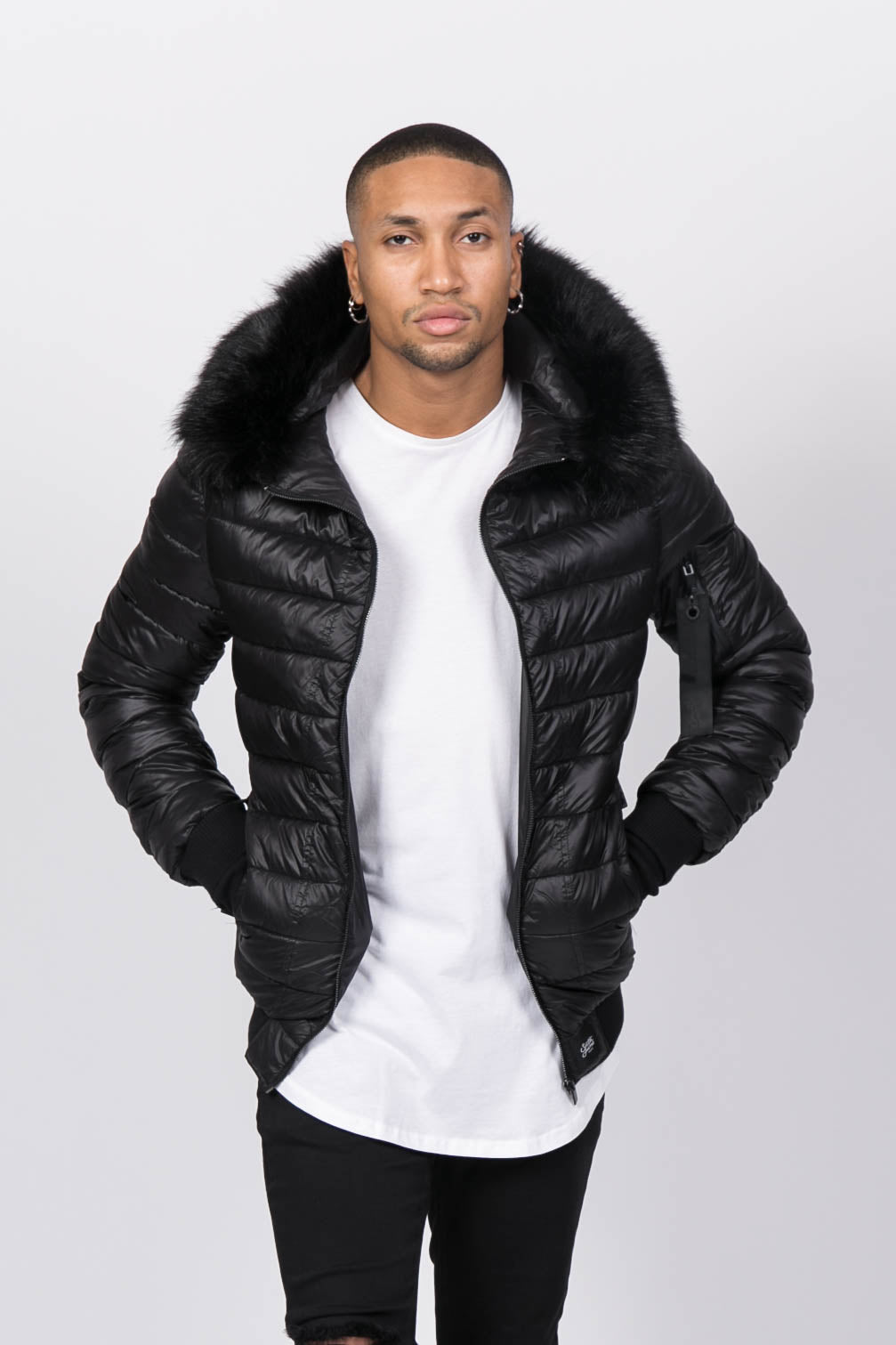 Sixth June - Doudoune courte regular fit noire