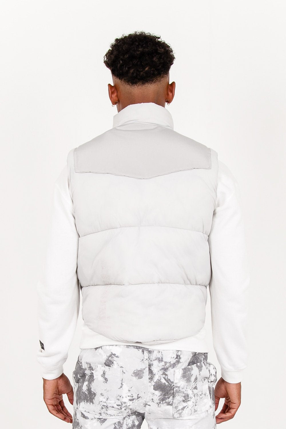 Sixth June - Veste sans manches matelassée tactique Gris clair