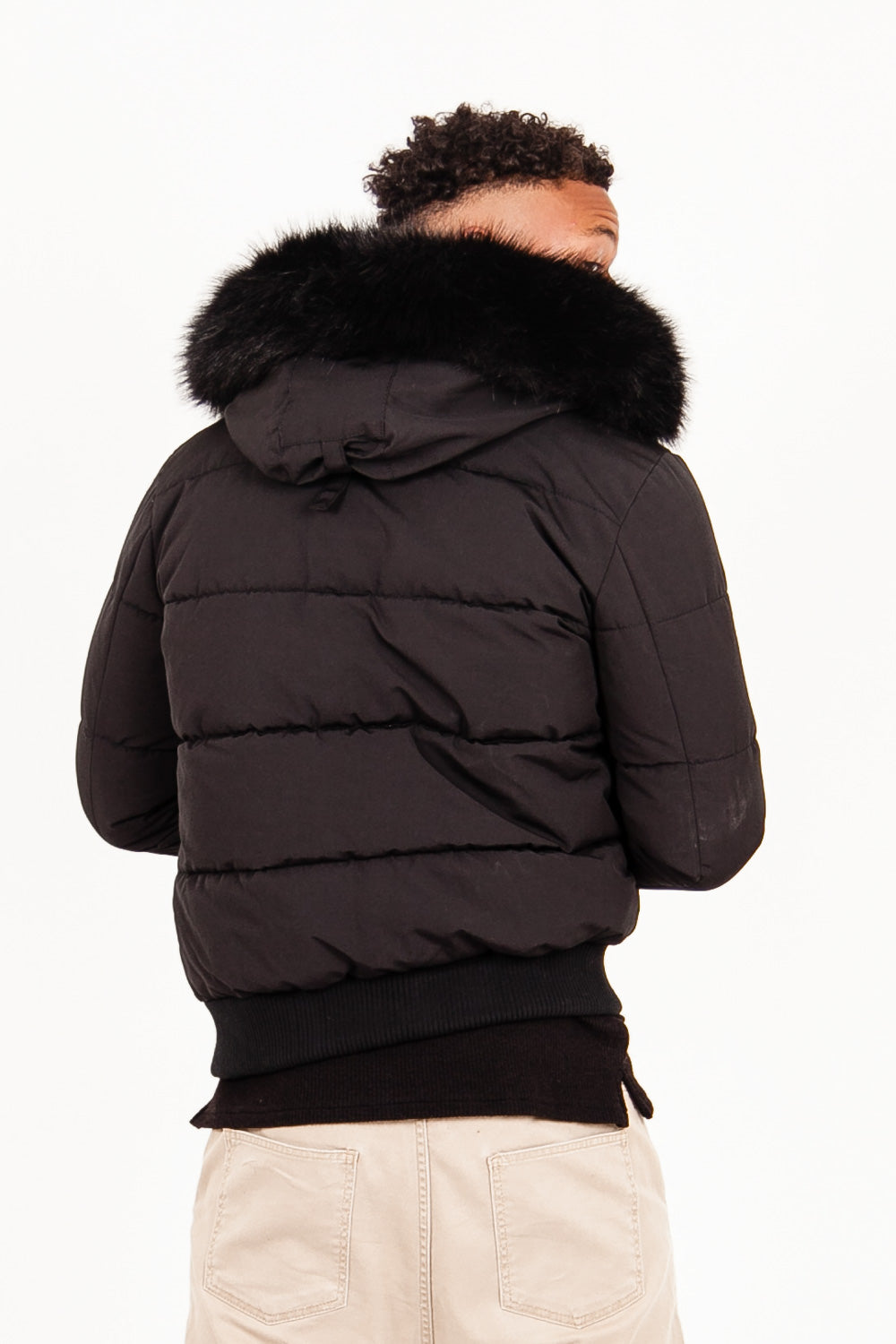 Sixth June - Doudoune courte fourrure doublure Noir