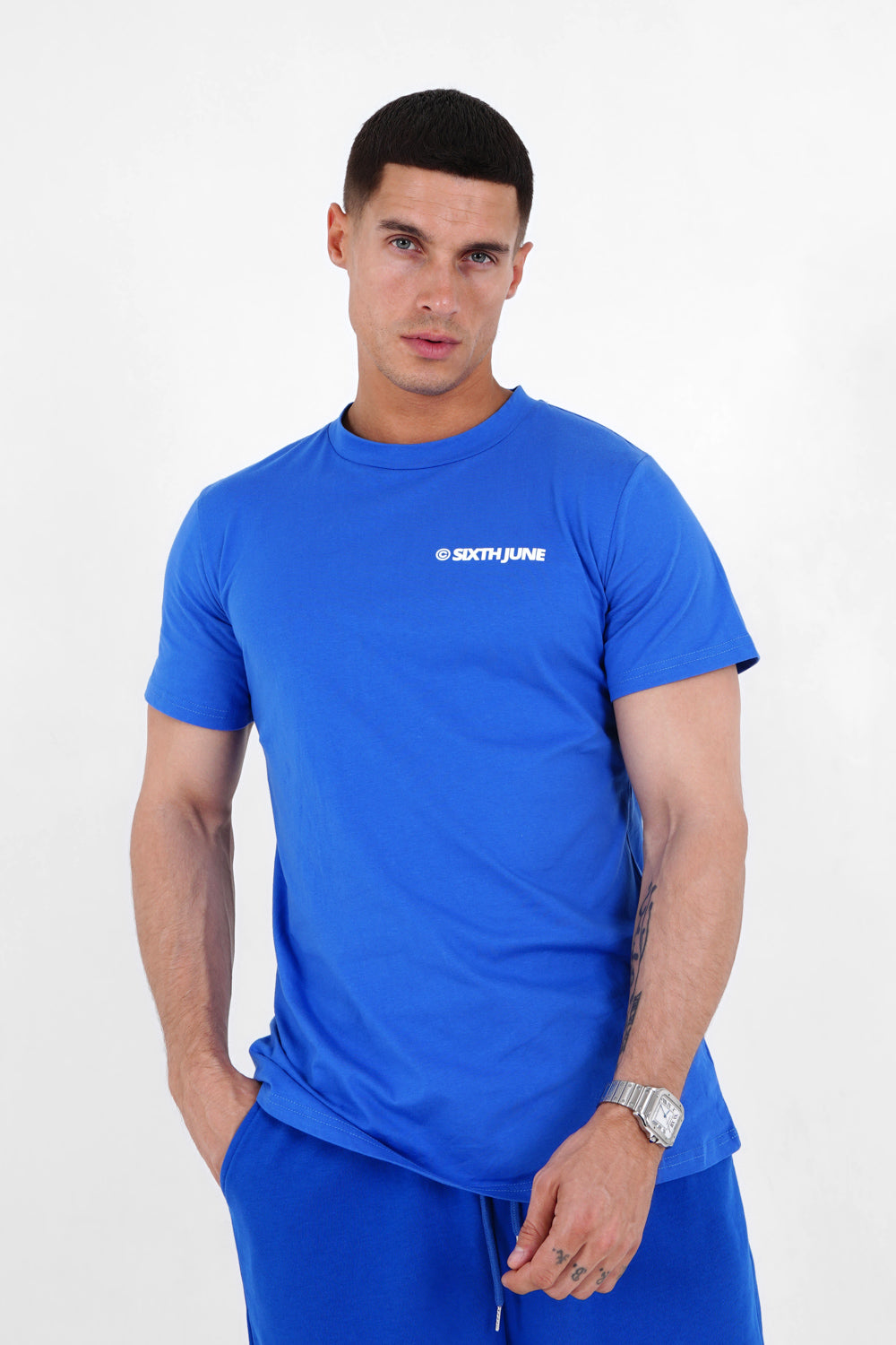 Sixth June - T-shirt essential logo Bleu foncé