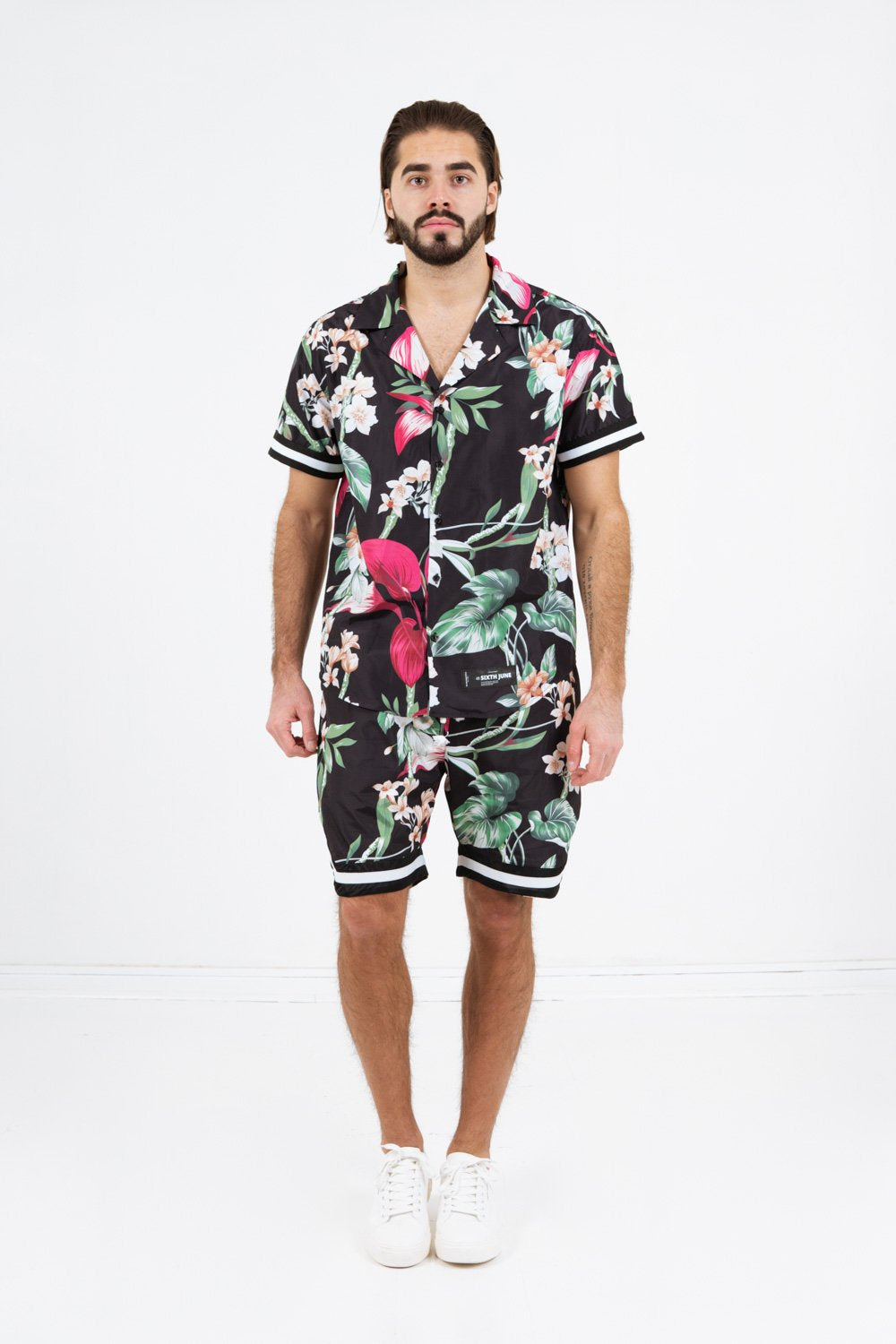 Blossoms casual shirt Black