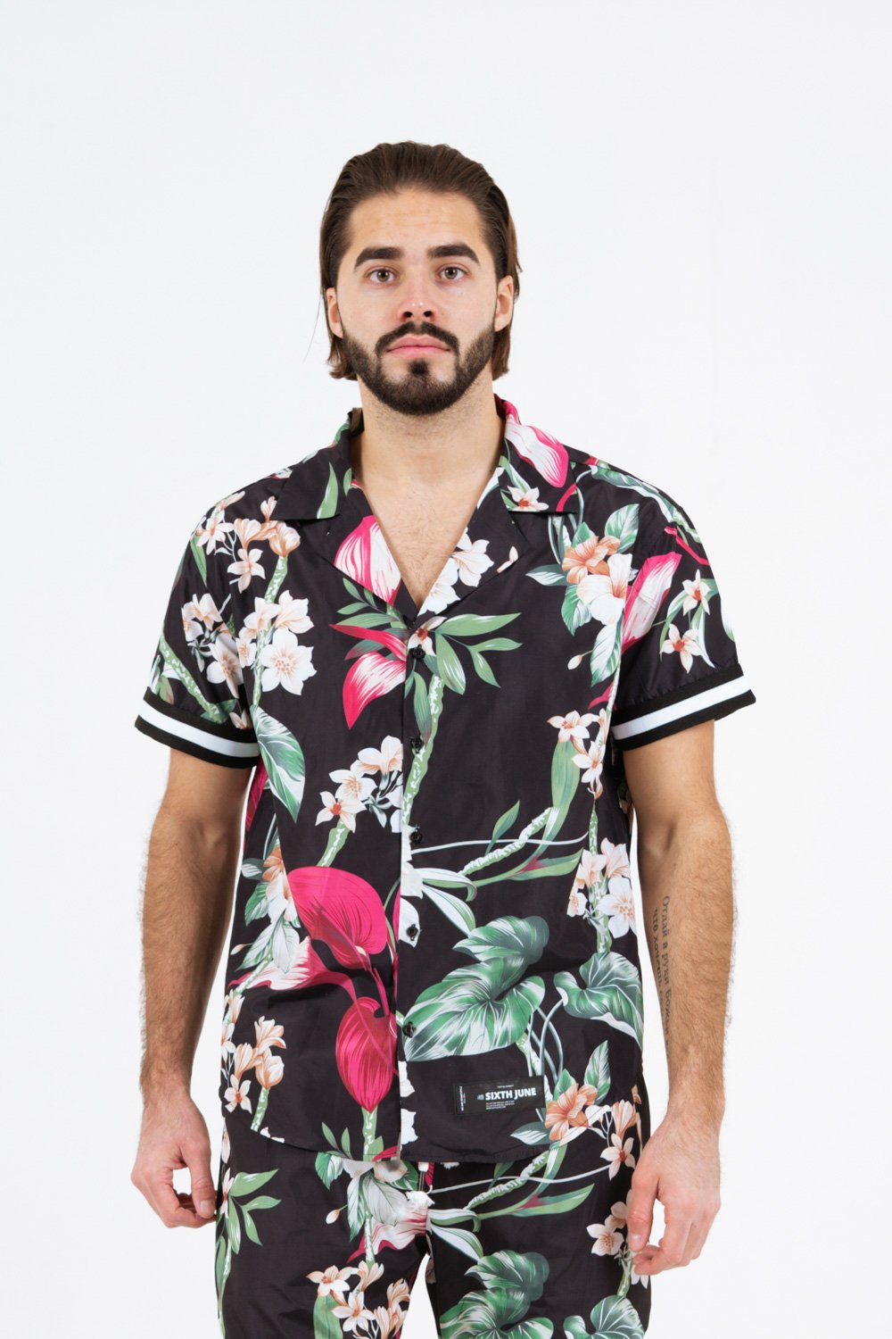 Blossoms casual shirt Black