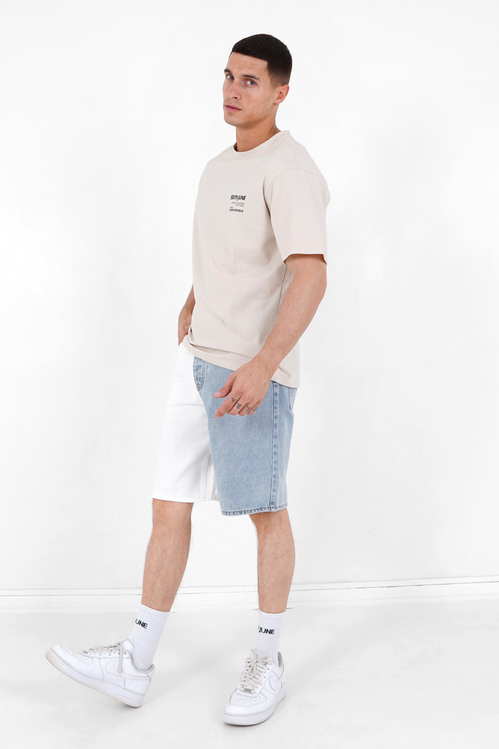 Sixth June - T-shirt barcode Beige