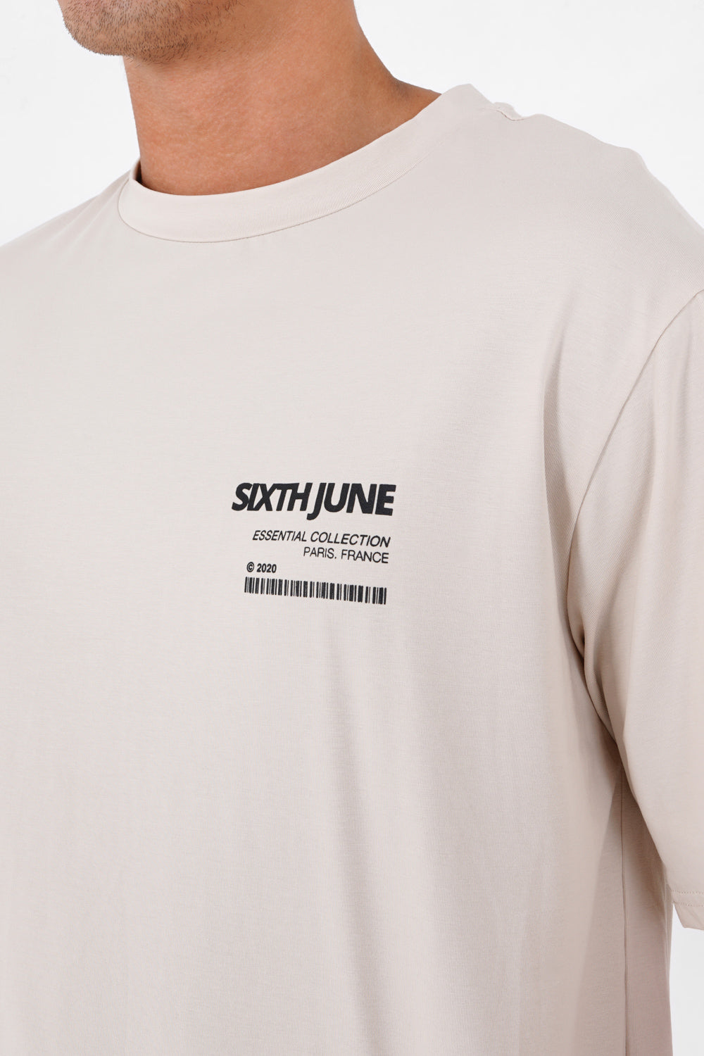 Sixth June - T-shirt barcode Beige
