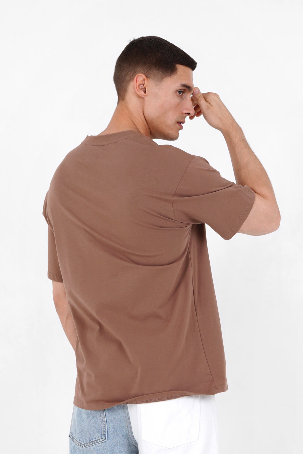 Sixth June - T-shirt barcode Marron