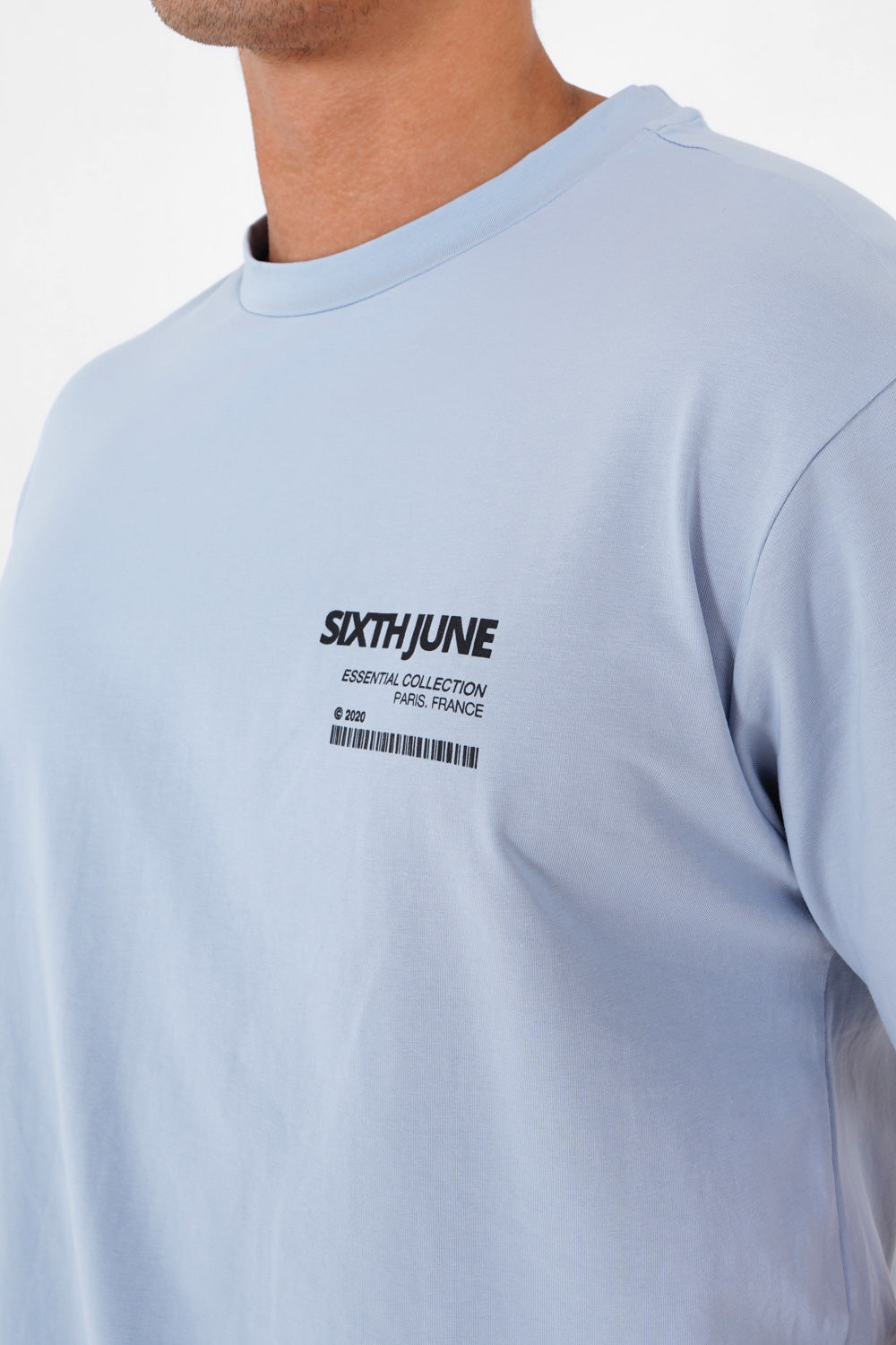 Sixth June - T-shirt barcode Bleu