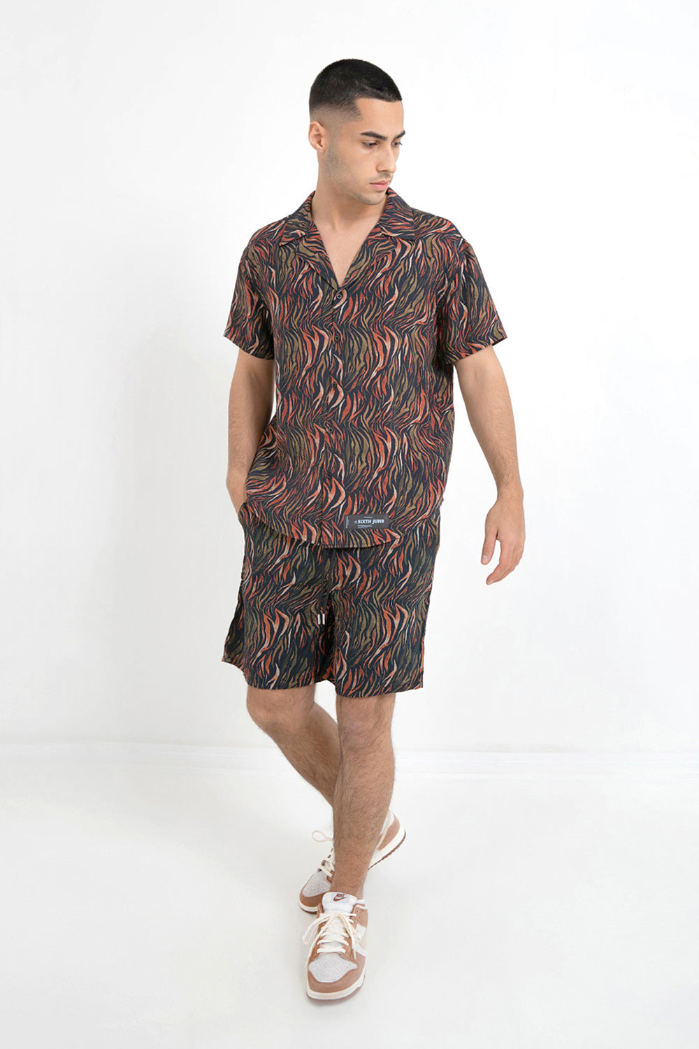 Sixth June - Chemisette savane feuillage Noir