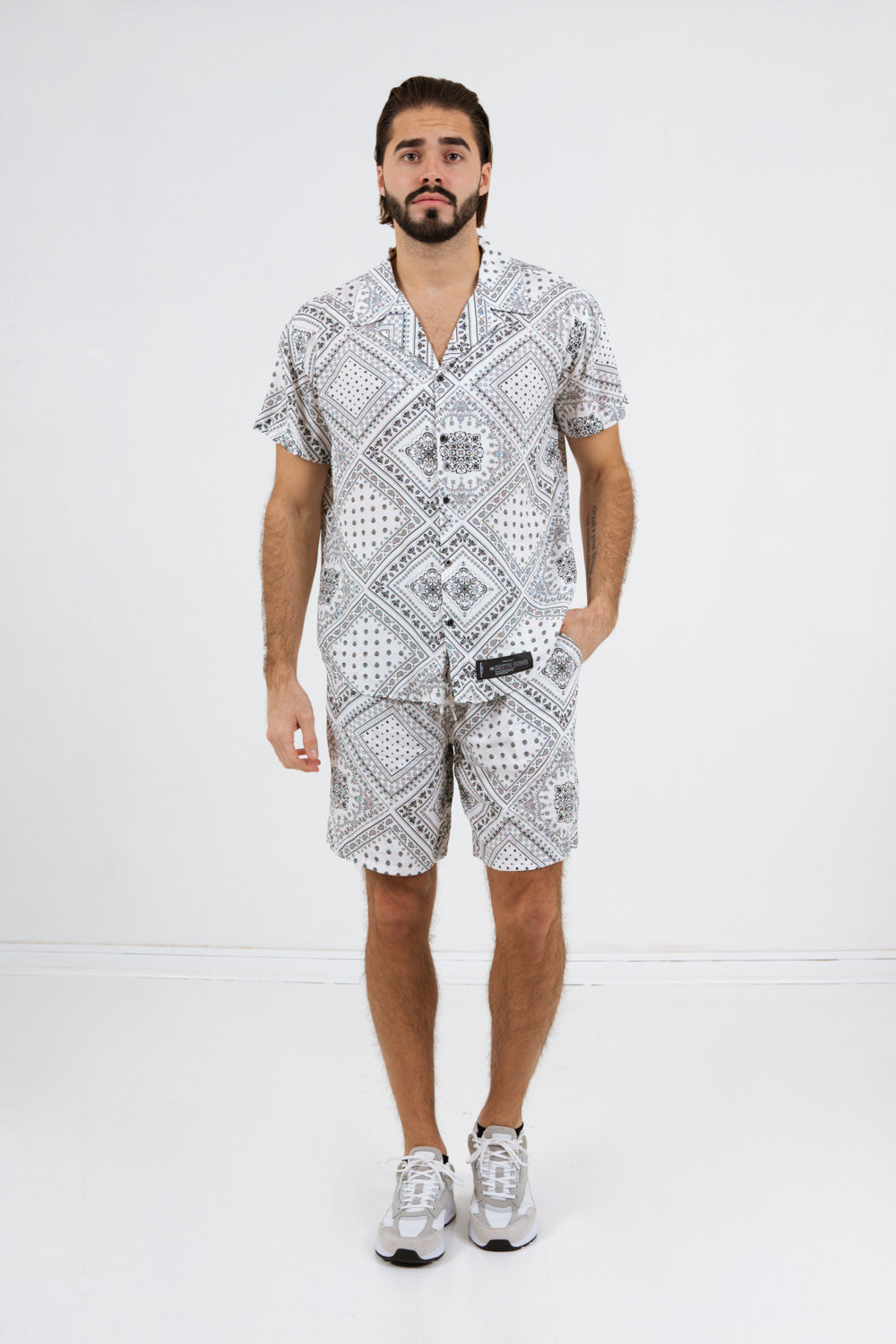 Sixth June - Chemisette bandana blanc