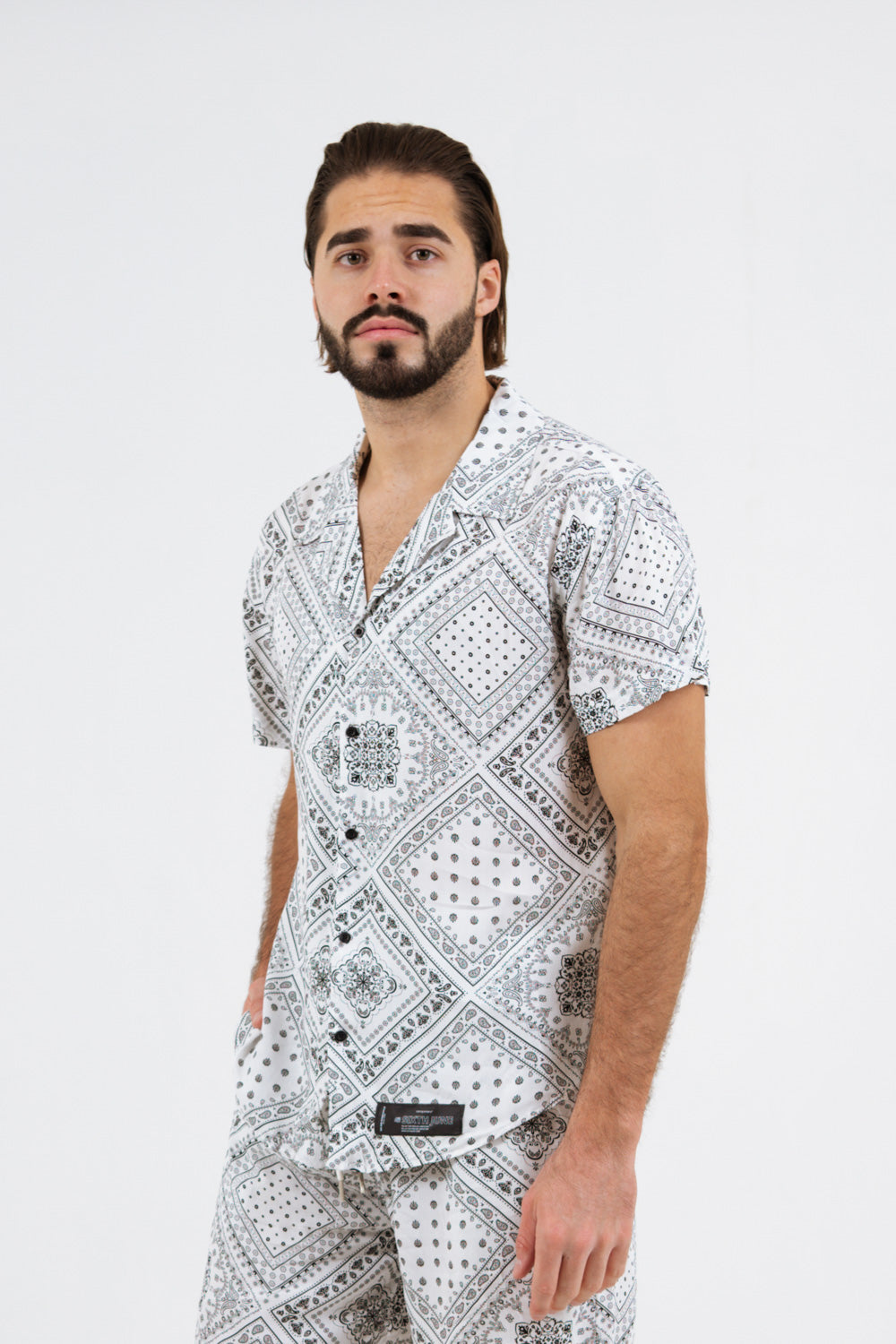 Sixth June - Chemisette bandana blanc