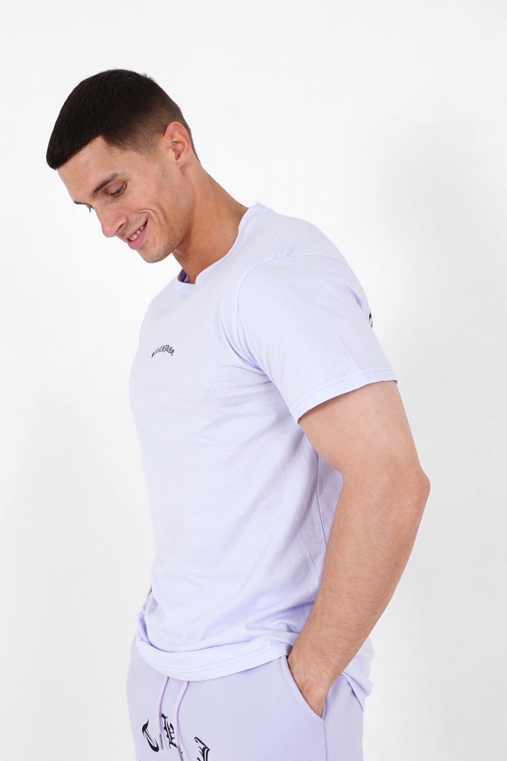 Sixth June - T-shirt logo gothique Violet clair