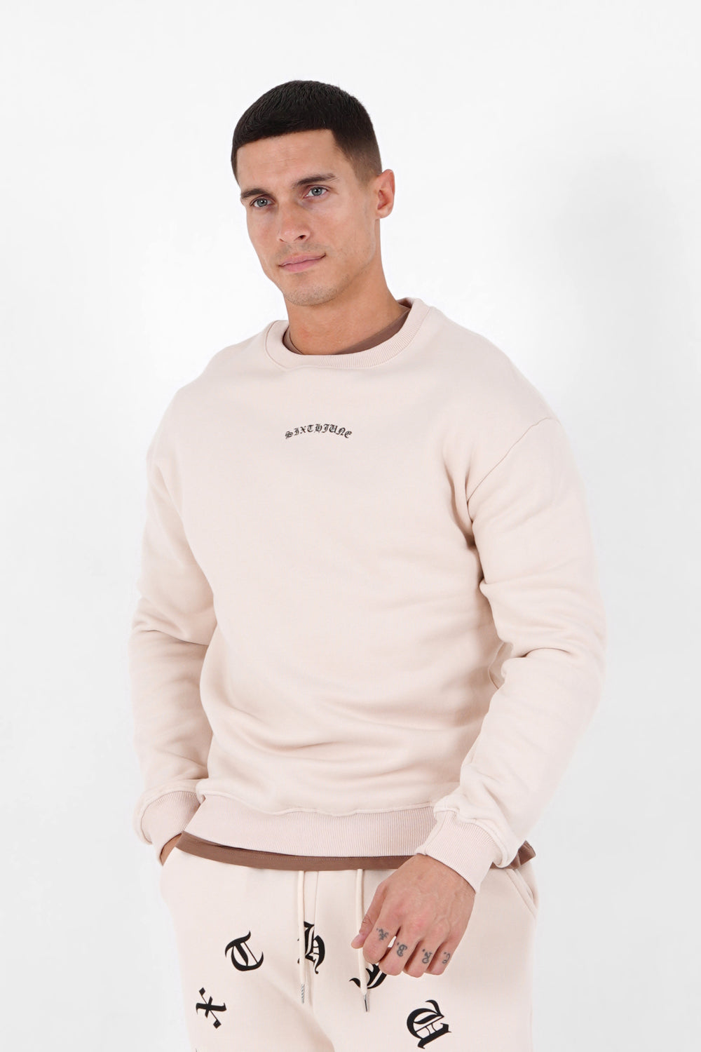 Sixth June - Sweat logo gothique Beige
