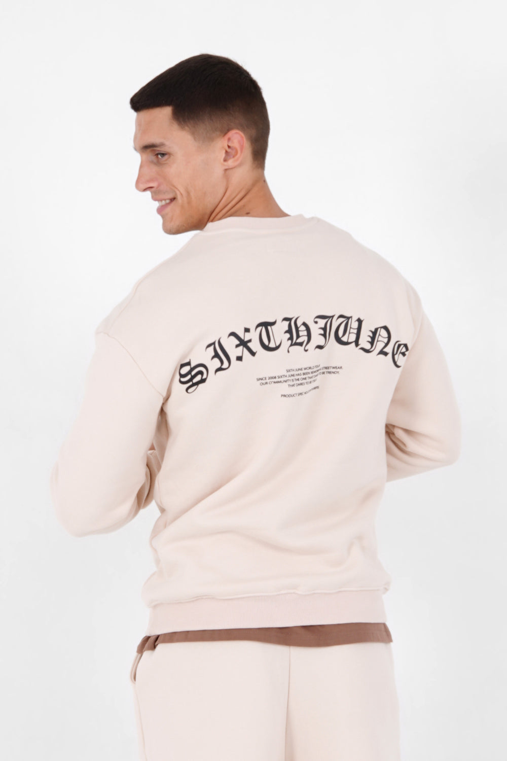 Sixth June - Sweat logo gothique Beige