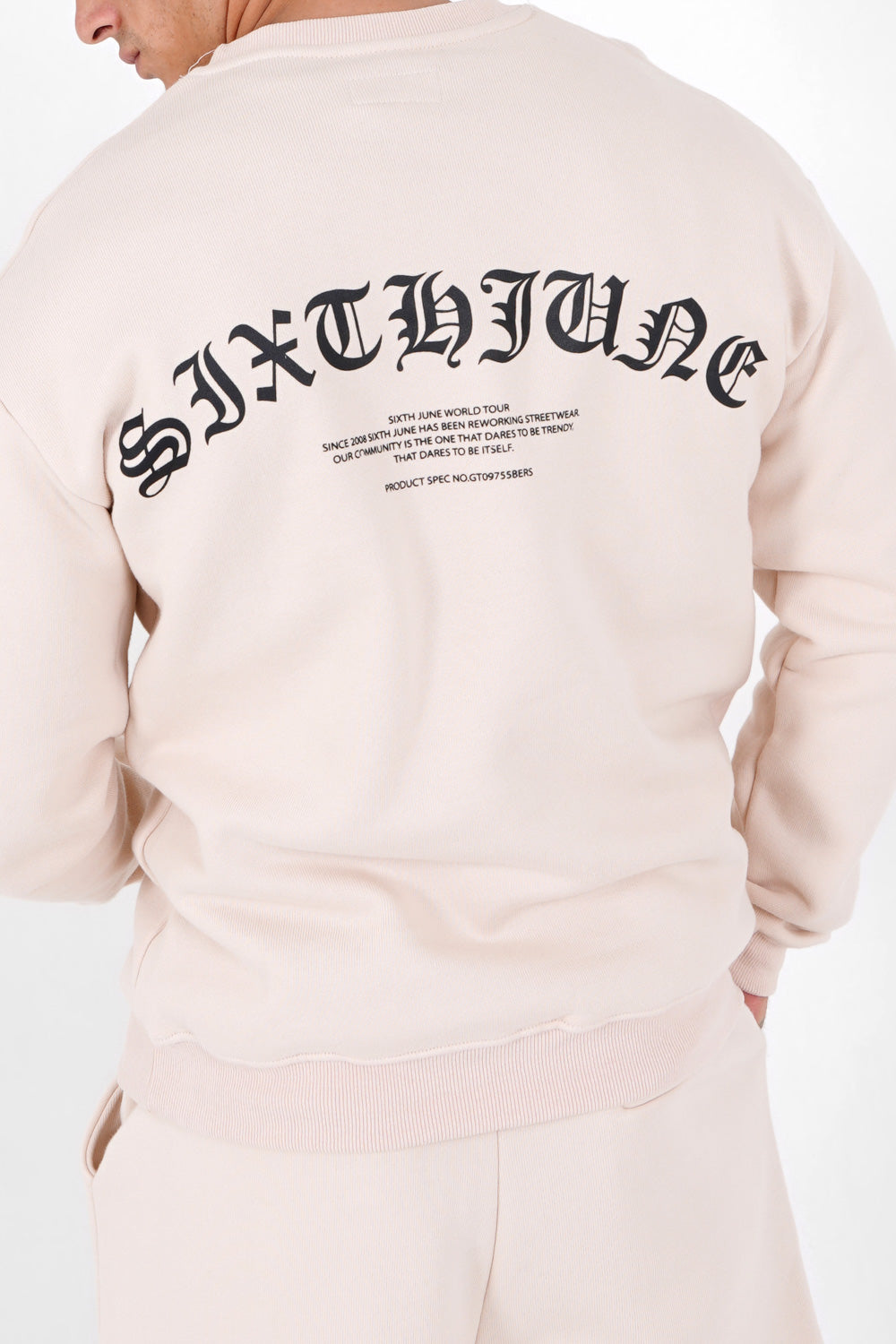 Sixth June - Sweat logo gothique Beige