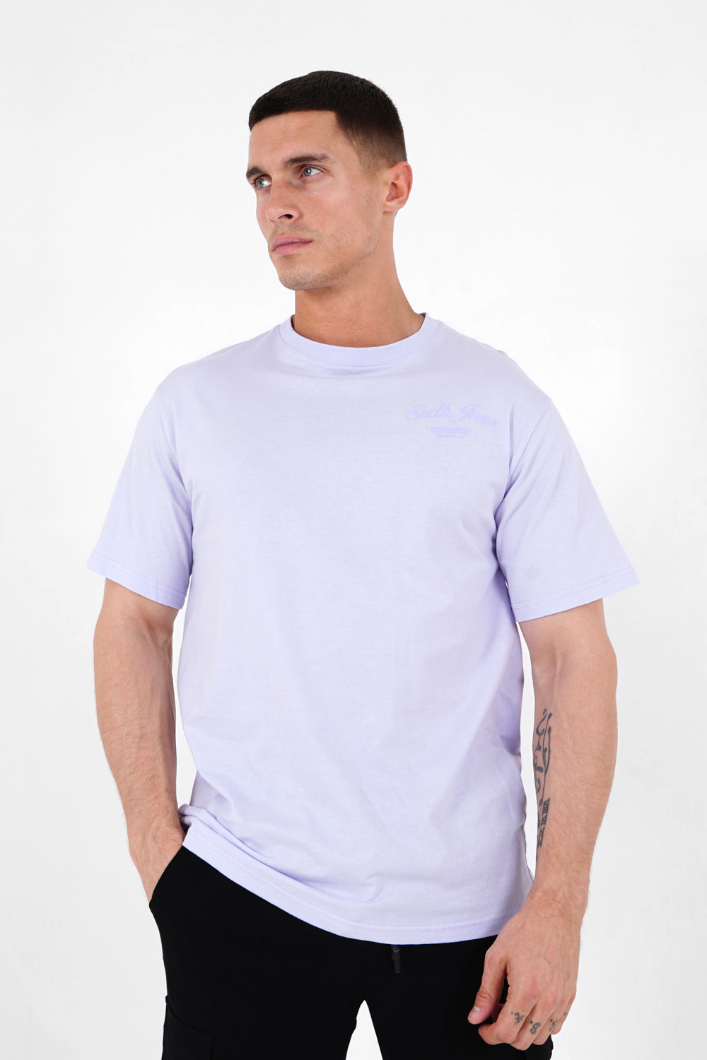 Sixth June - T-shirt logo signature Violet clair