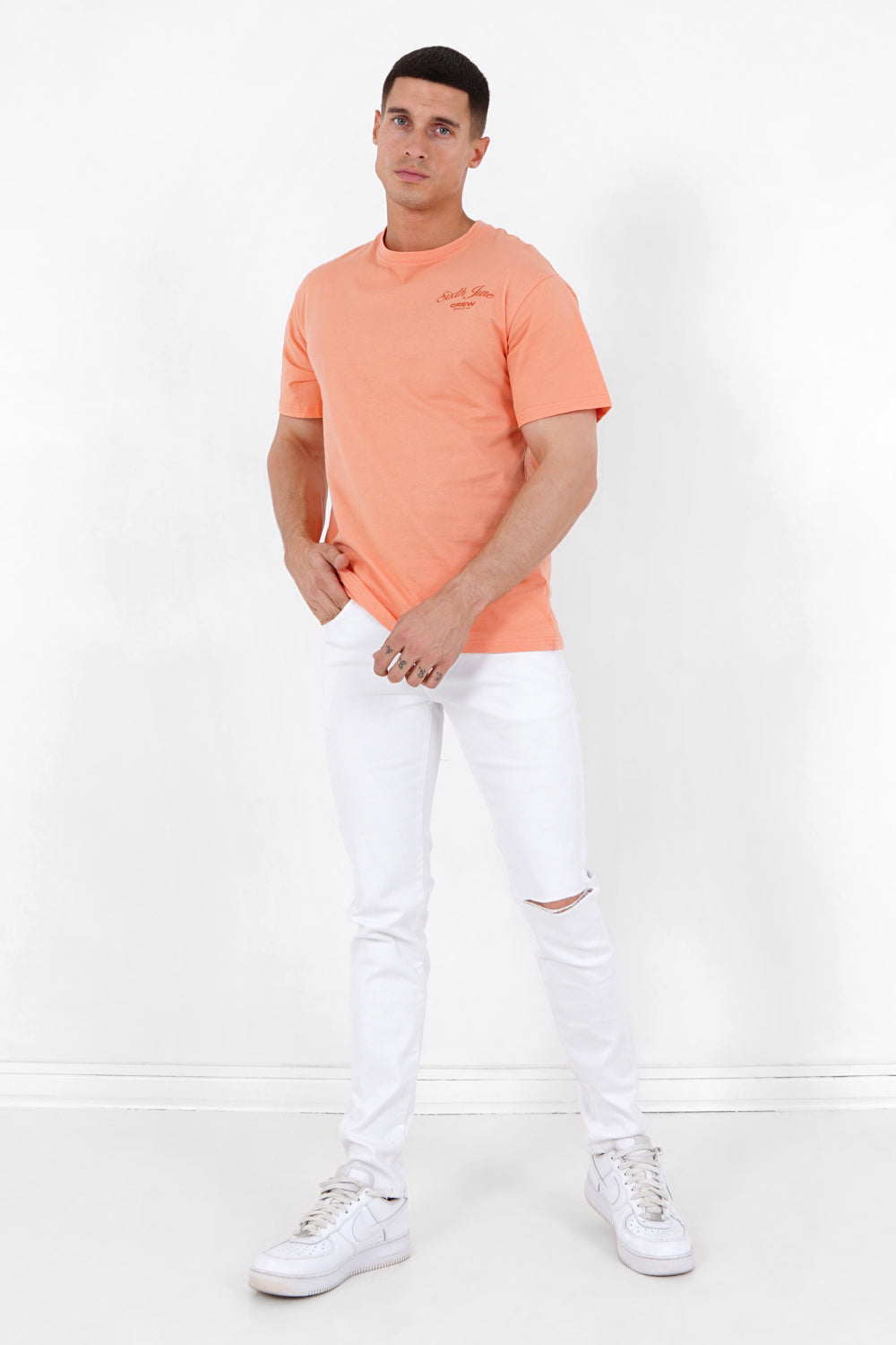 Sixth June - T-shirt logo signature Orange