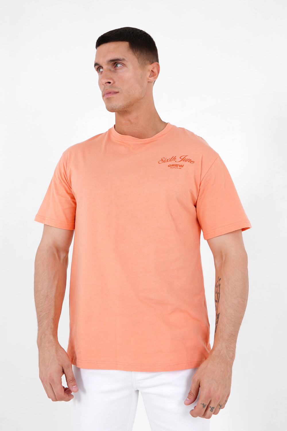 Sixth June - T-shirt logo signature Orange