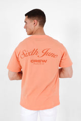Sixth June - T-shirt logo signature Orange