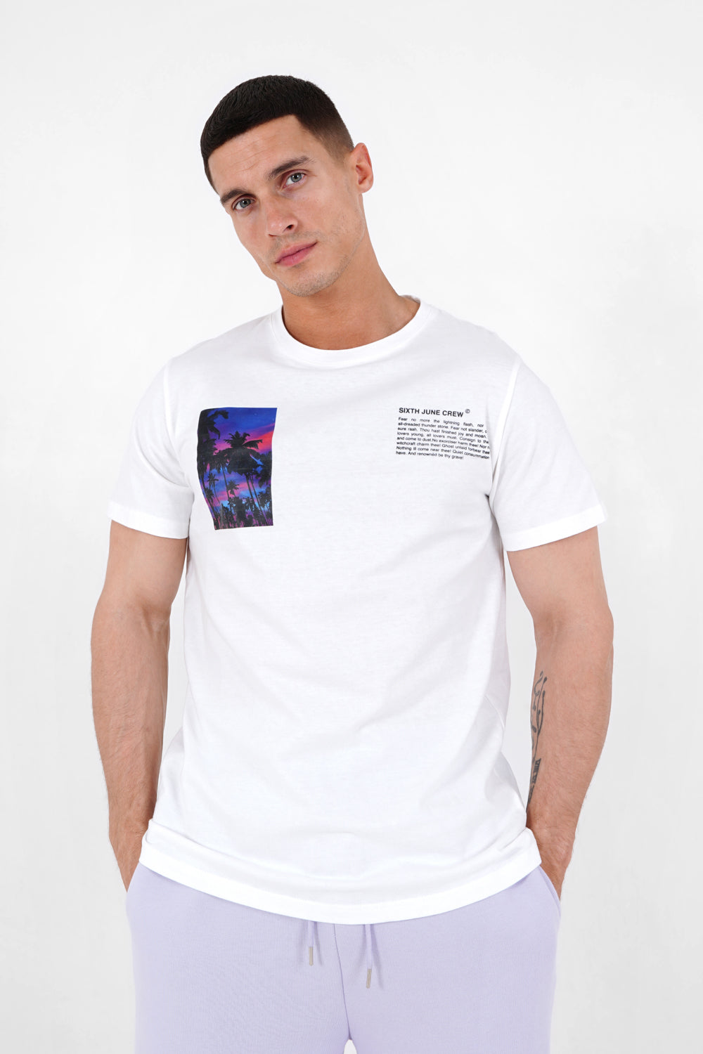 Sixth June - T-shirt imprimé été Blanc