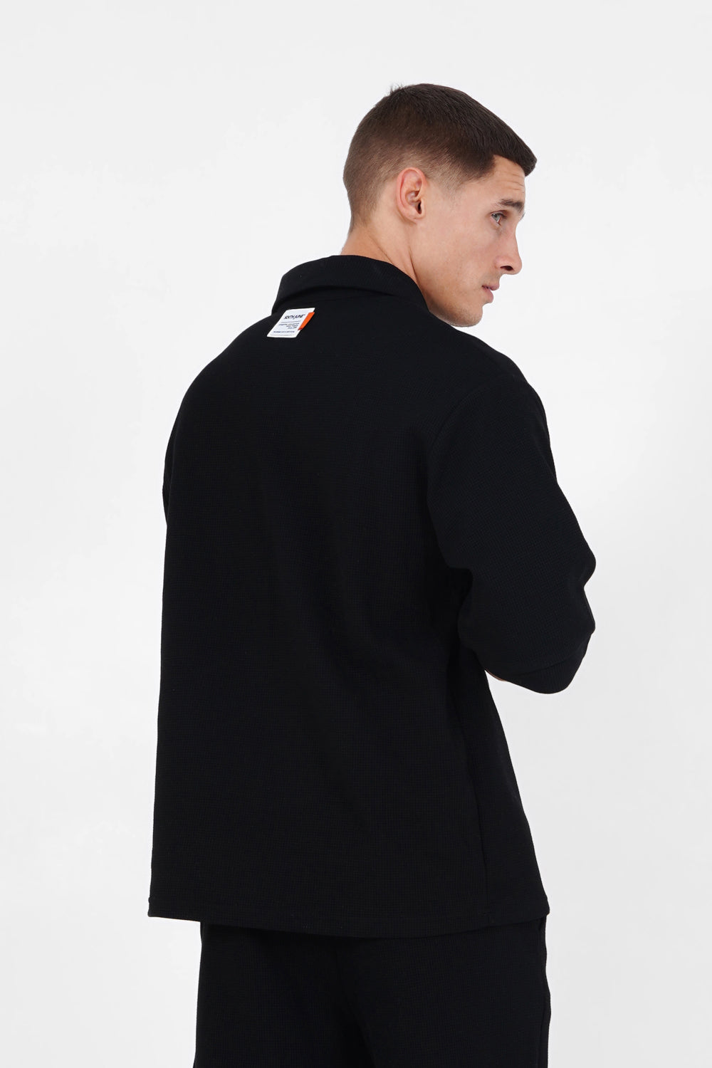 Sixth June - Polo gaufré oversize Noir