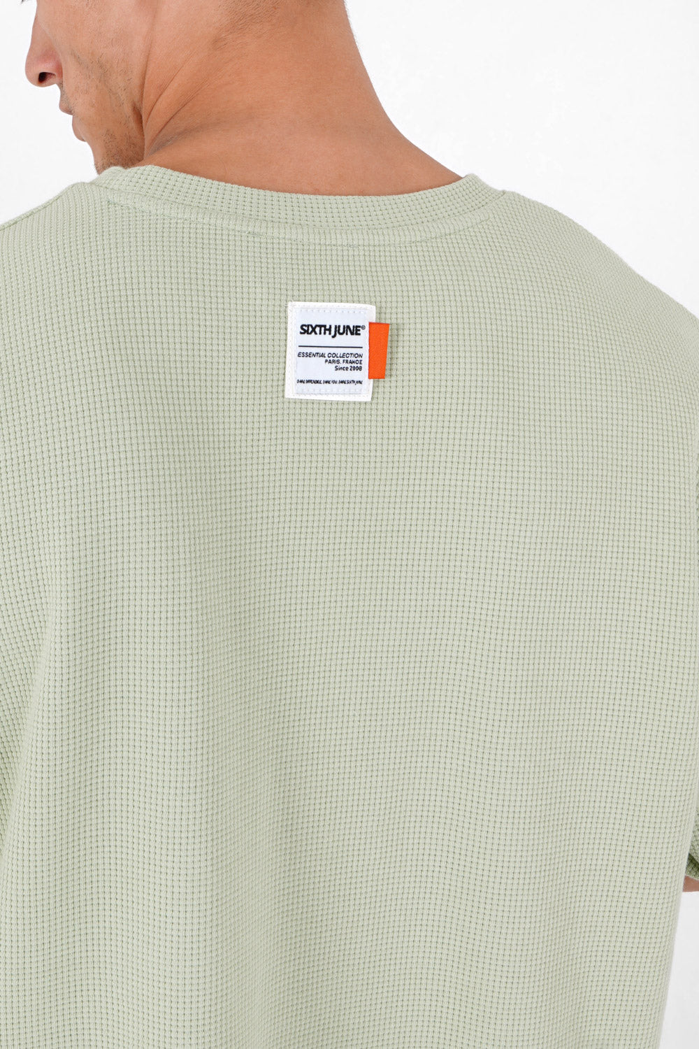 Sixth June - T-shirt gaufré oversize Vert clair