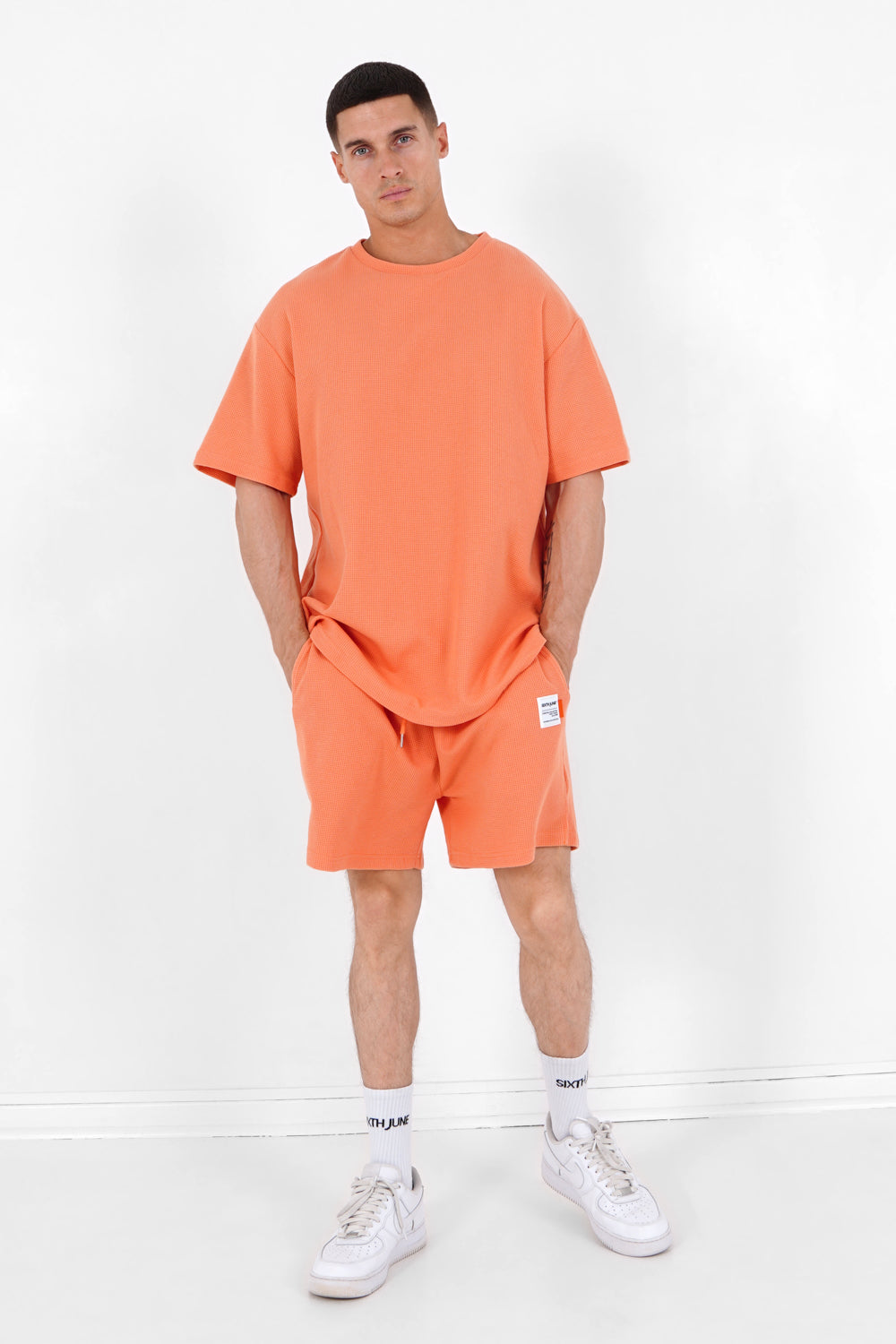 Sixth June - Short gaufré Orange