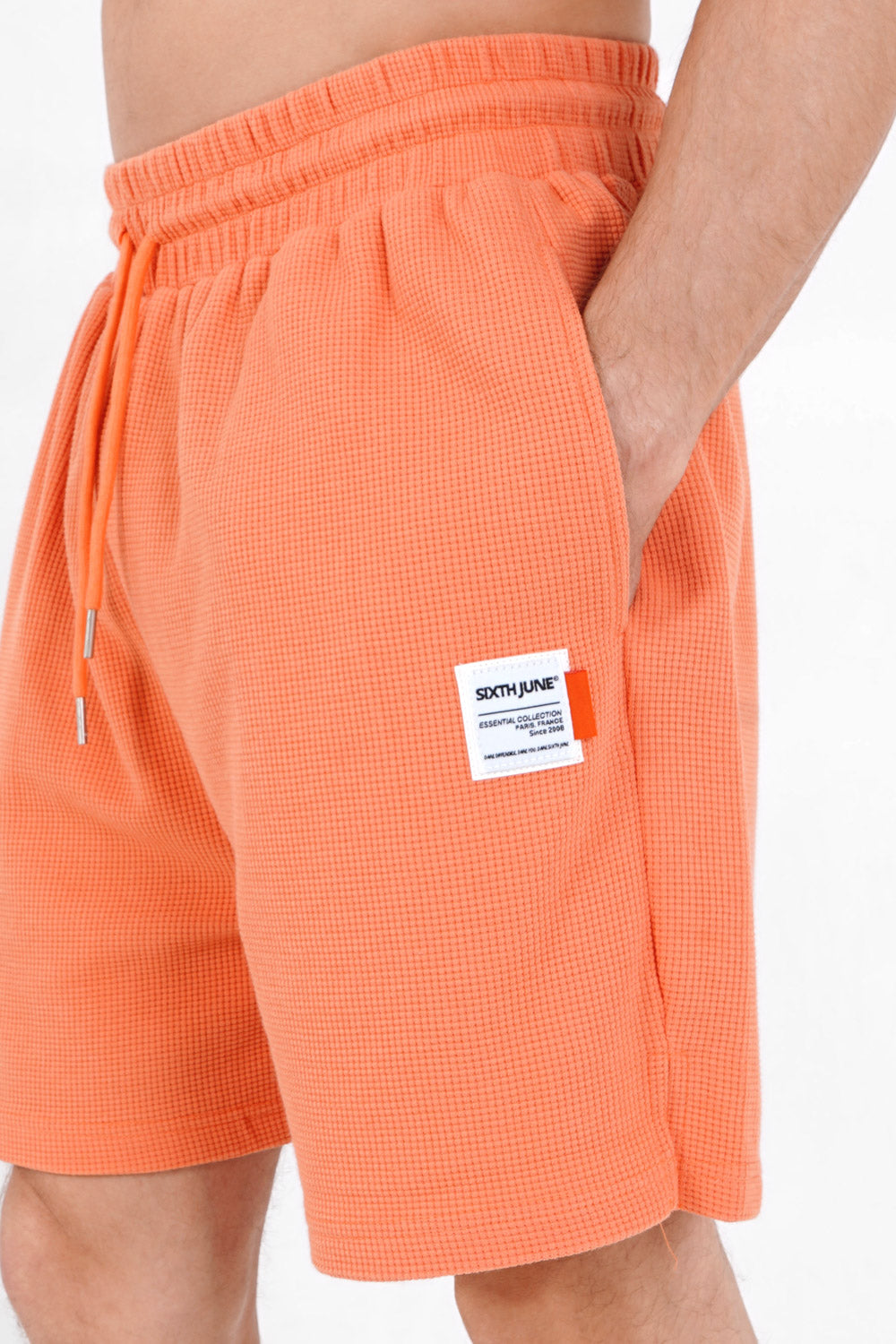 Sixth June - Short gaufré Orange